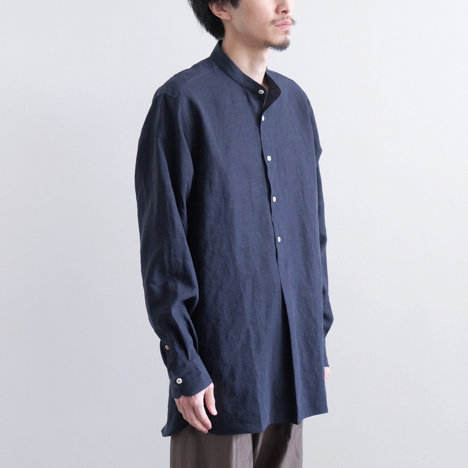 23ss MAATEE&SONS 極上リネン Pull Over Shirts-
