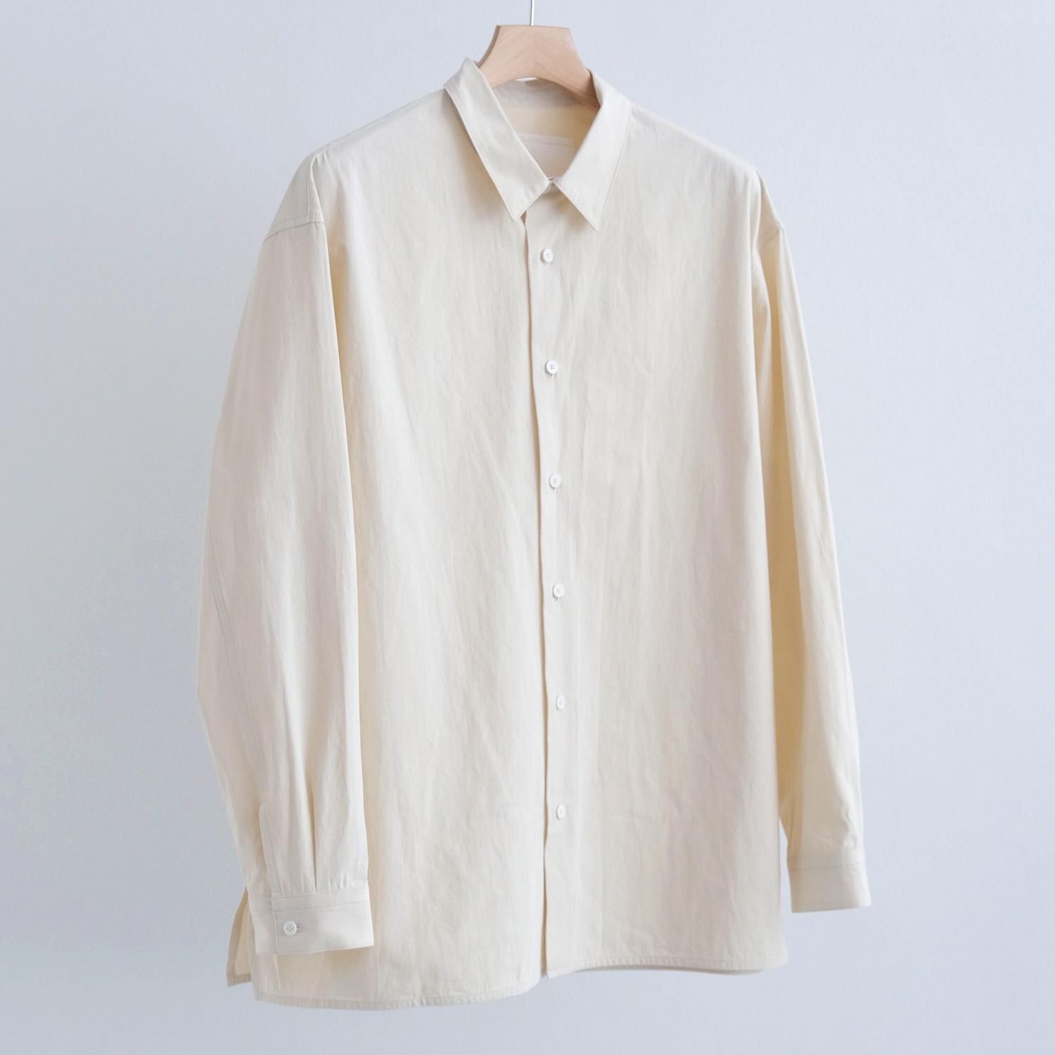 HEAVY BROAD OVERSIZED SHIRTS [BLEACHED SAND]
