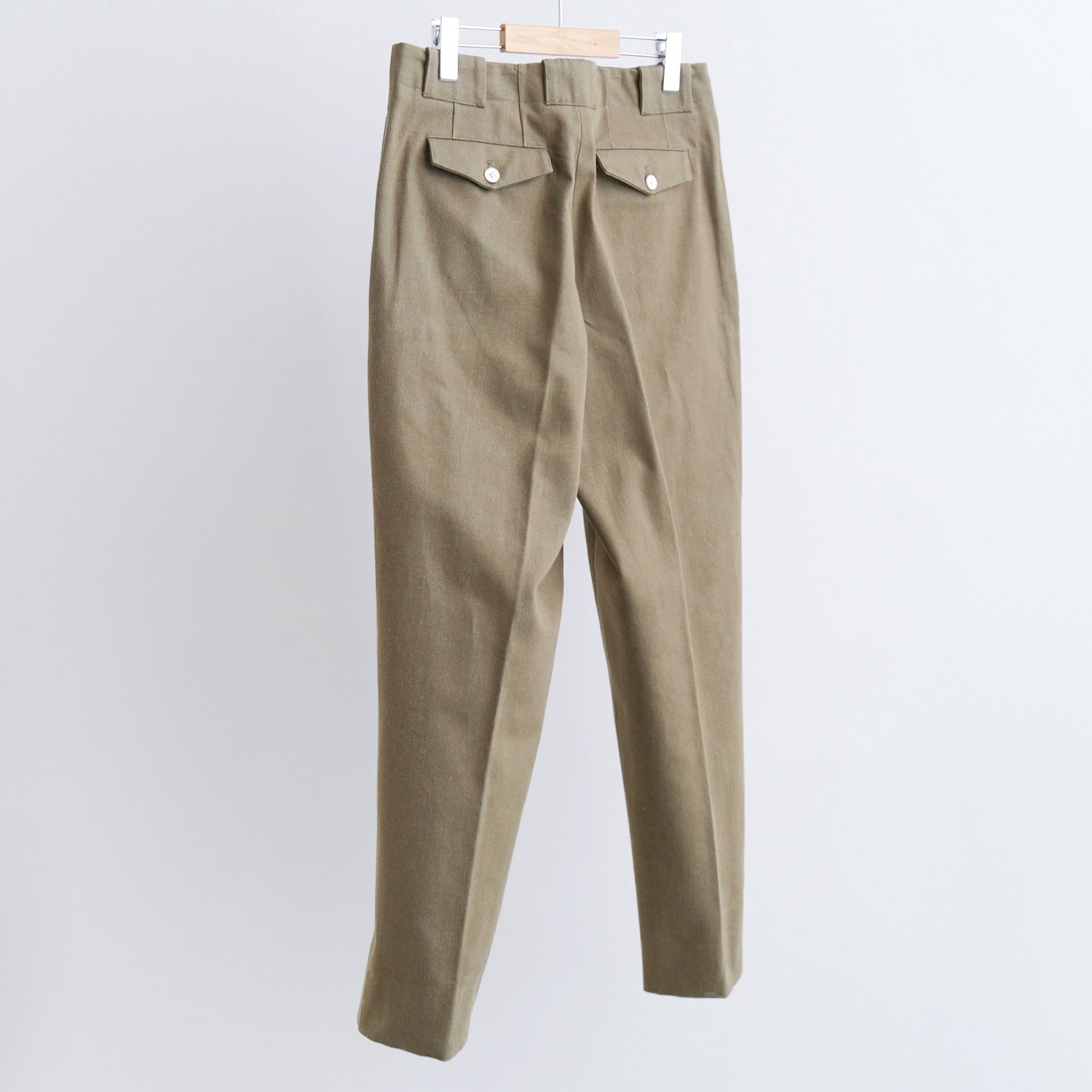 EVER RIGID DENIM SIGNATURE BAGGY TROUSERS [GREEN DENIM] - WUNDER