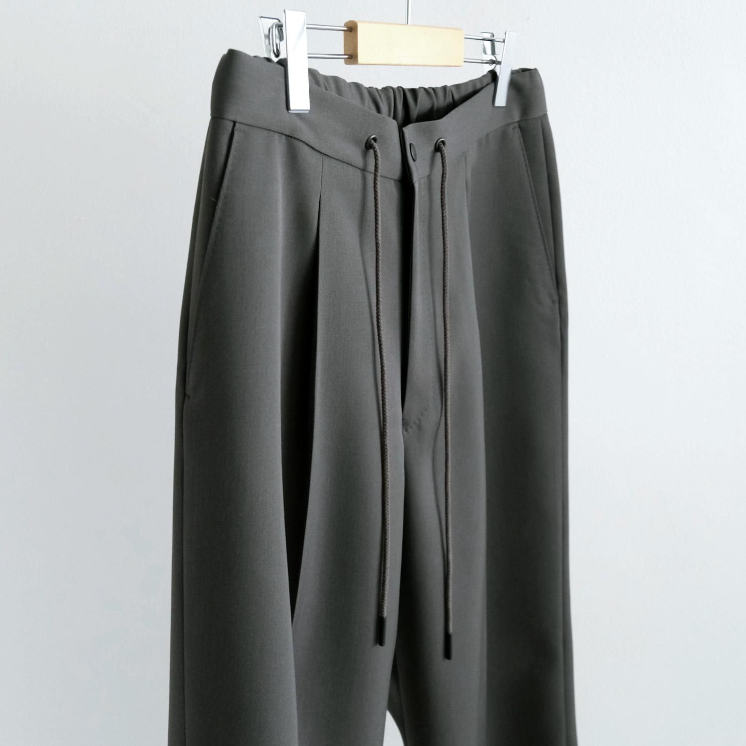 THE EASY SLACKS WIDE [GUNMETAL GRAY] - WUNDER 大阪 セレクト 