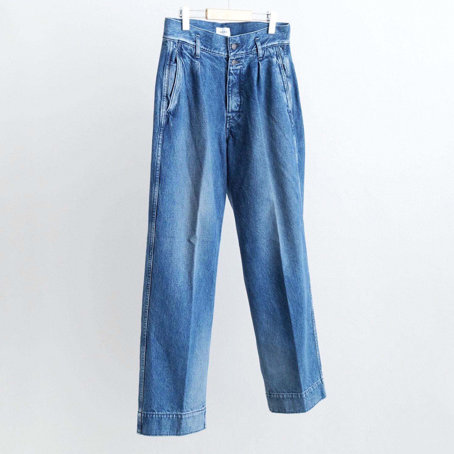 THE WIDE JEAN TROUSERS [VINTAGE BLUE]