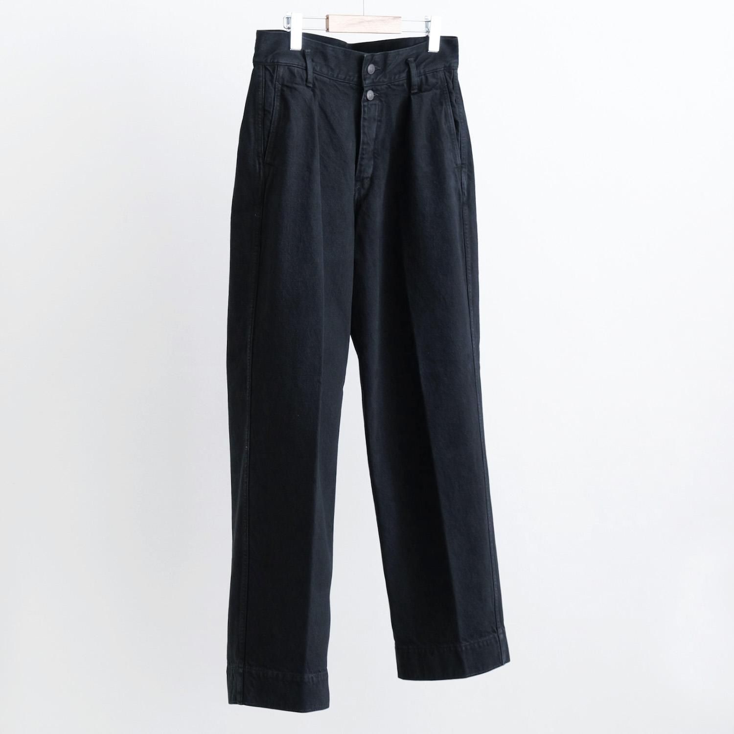 THE WIDE JEAN TROUSERS [OVERDYED BLACK]