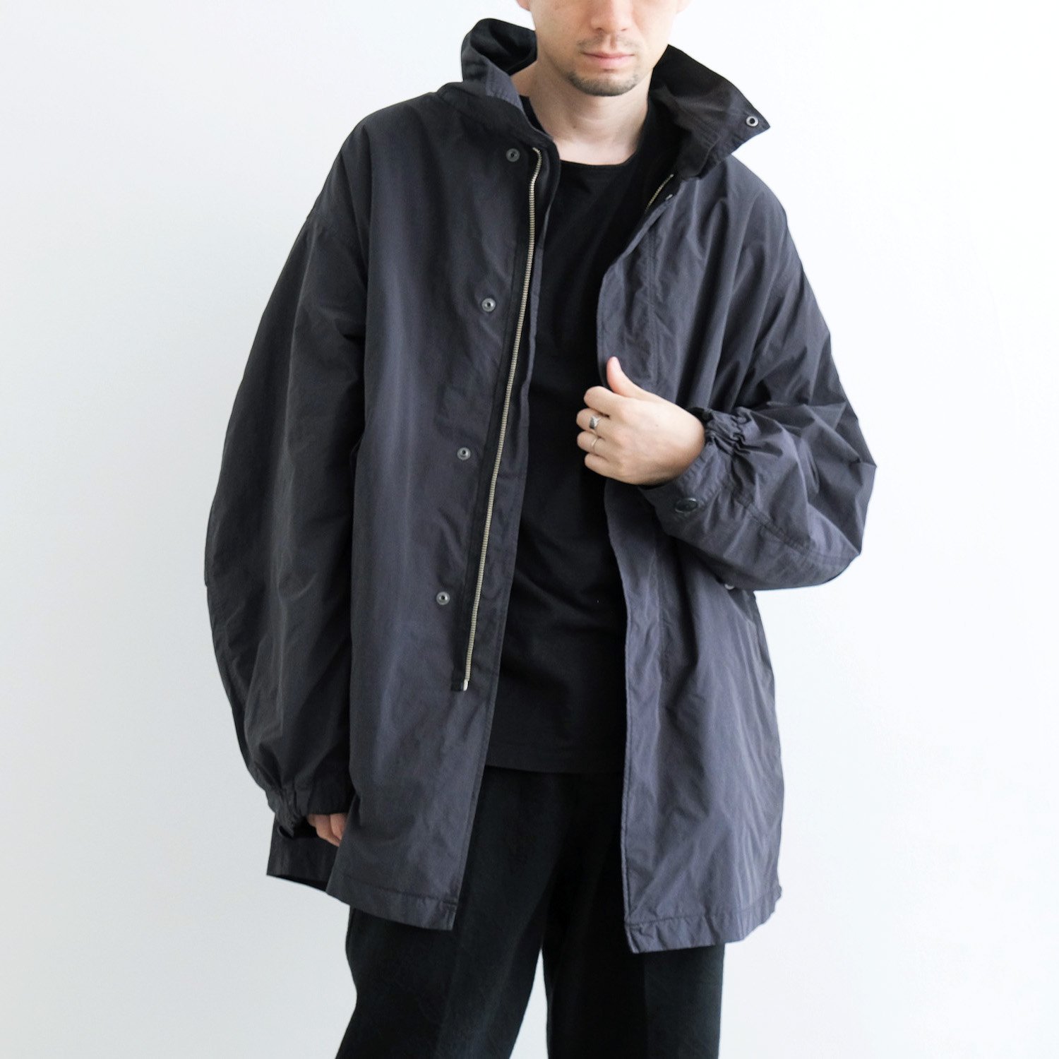 AIR WEATHER SHORT MODS COAT [CHARCOAL GRAY] - WUNDER 大阪 セレクト