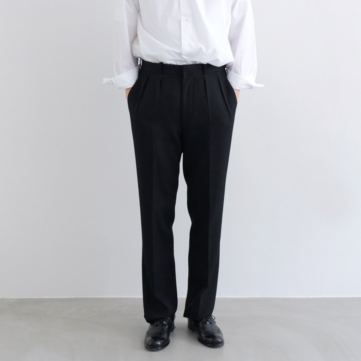 ボーラー Repeat Tape Straight Pleated Pants - パンツ