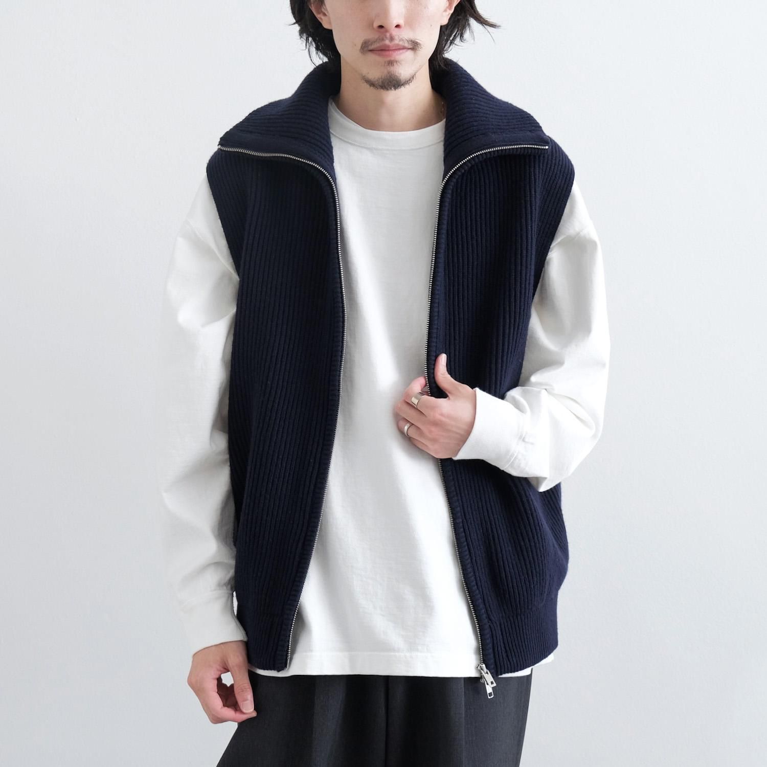 DRIVERS NO SLEEVE [NAVY] - WUNDER 大阪 セレクトショップ 大阪梅田