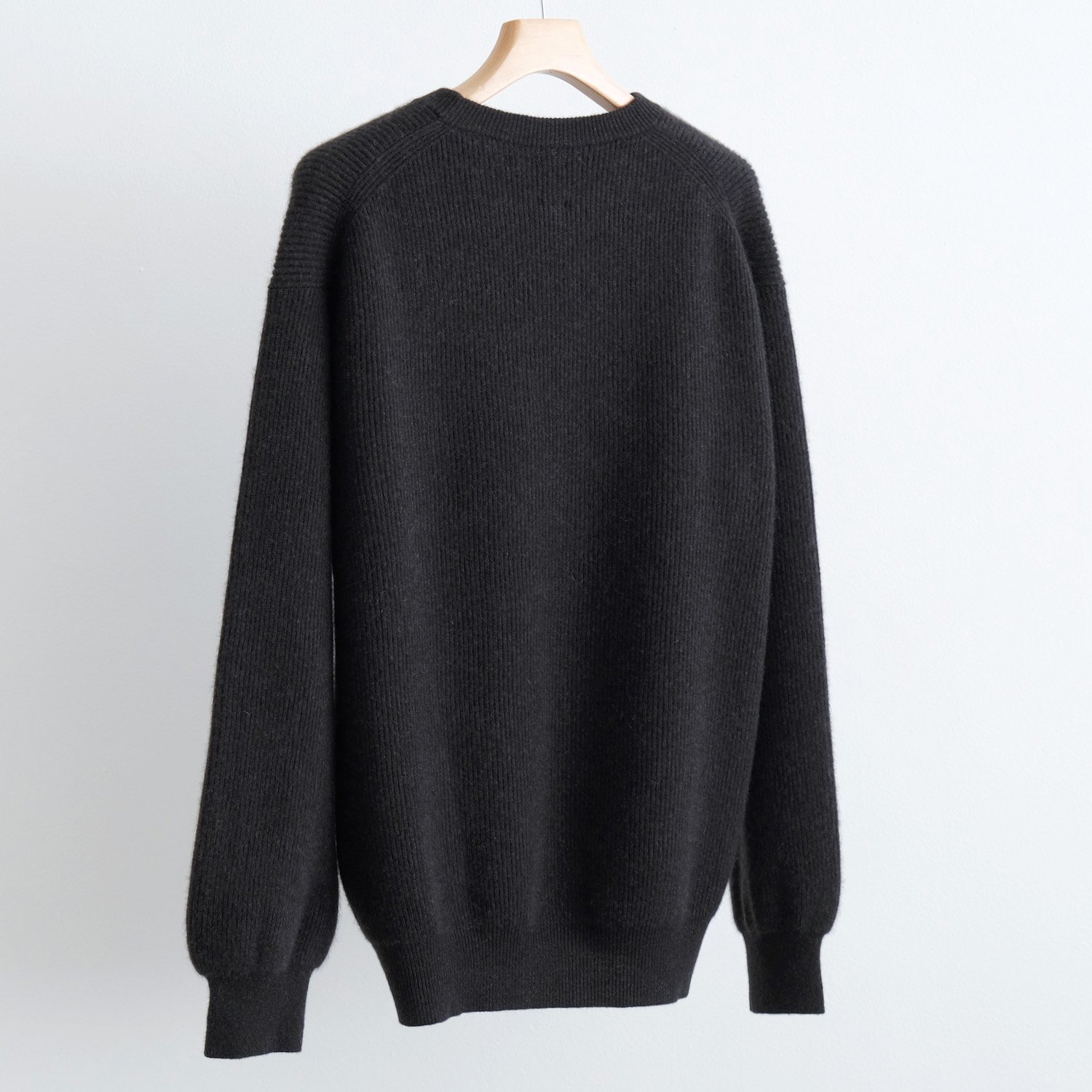 CASHMERE-FOX CREW NECK [BLACK] - WUNDER 大阪 セレクトショップ 大阪