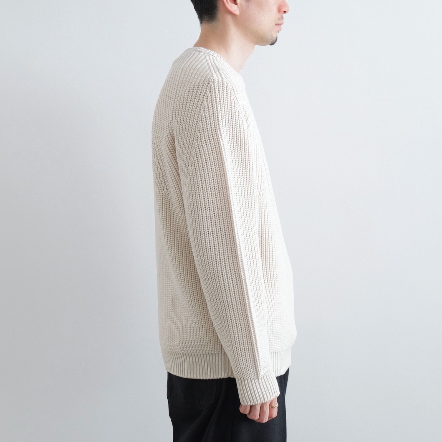 SIGNATURE CREW NECK [IVORY] - WUNDER 大阪 セレクトショップ 大阪