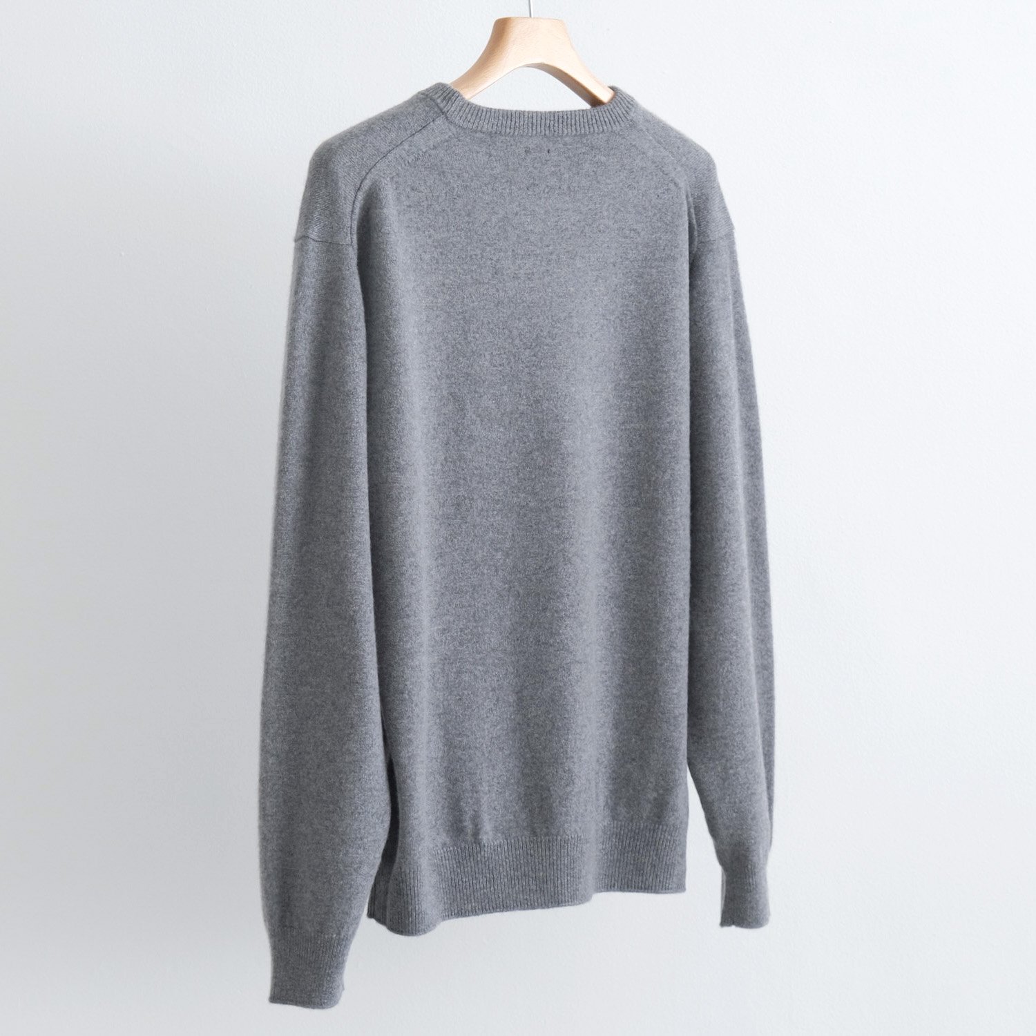 INNOCENT CASHMERE CREW NECK [GRAY] - WUNDER 大阪 セレクトショップ