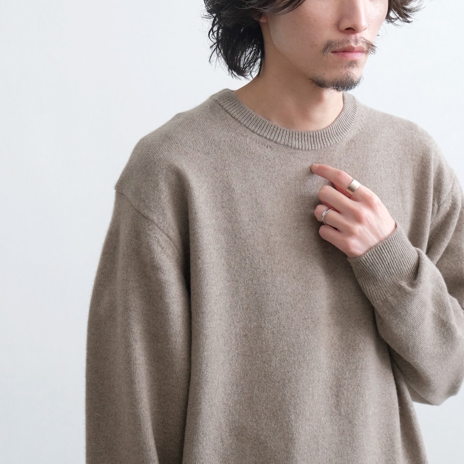 INNOCENT CASHMERE CREW NECK [BROWN] - WUNDER 大阪 セレクトショップ 大阪梅田中崎町 オンラインストア  正規取扱い 通販可能