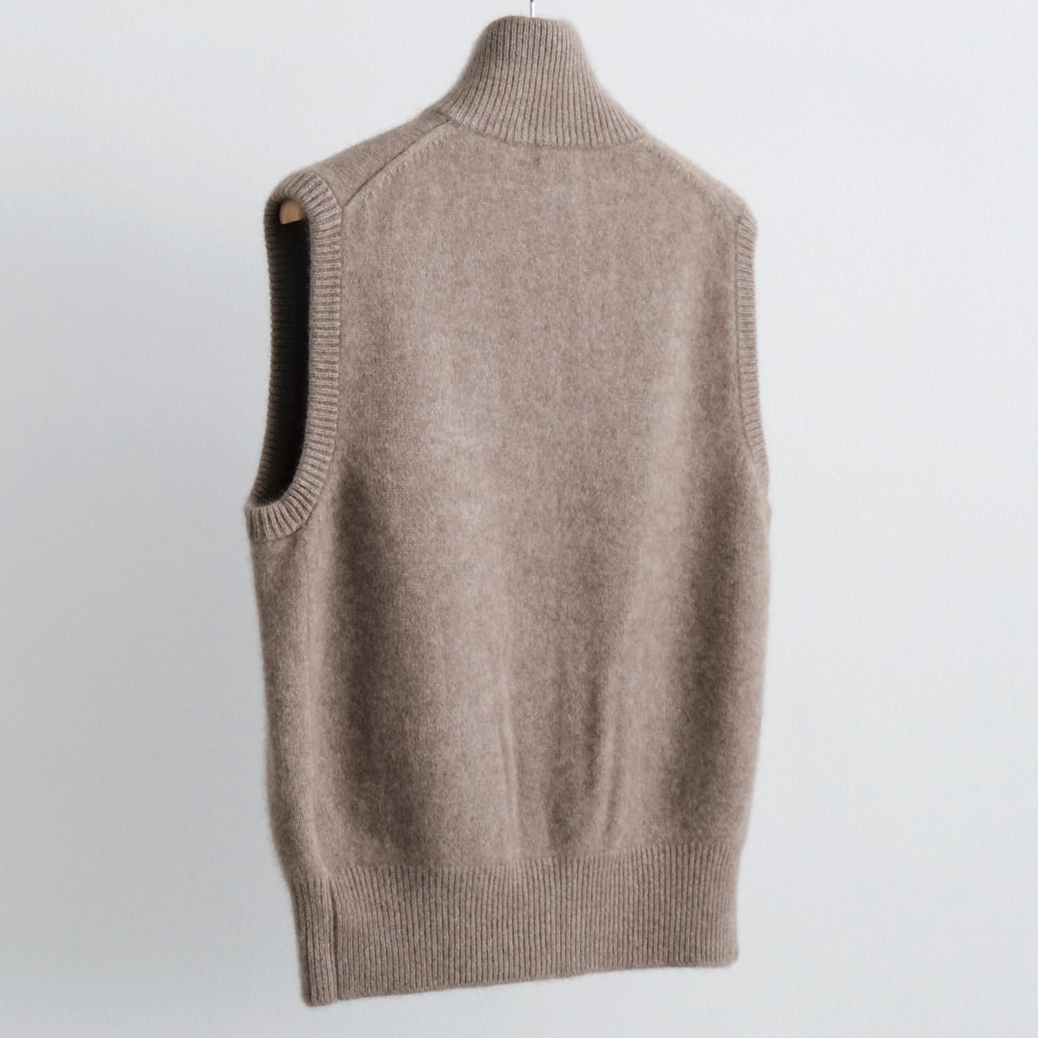 直営公式 maatee&sons 23aw CASHMERE 強縮絨 JIP VEST | wasser-bau.com