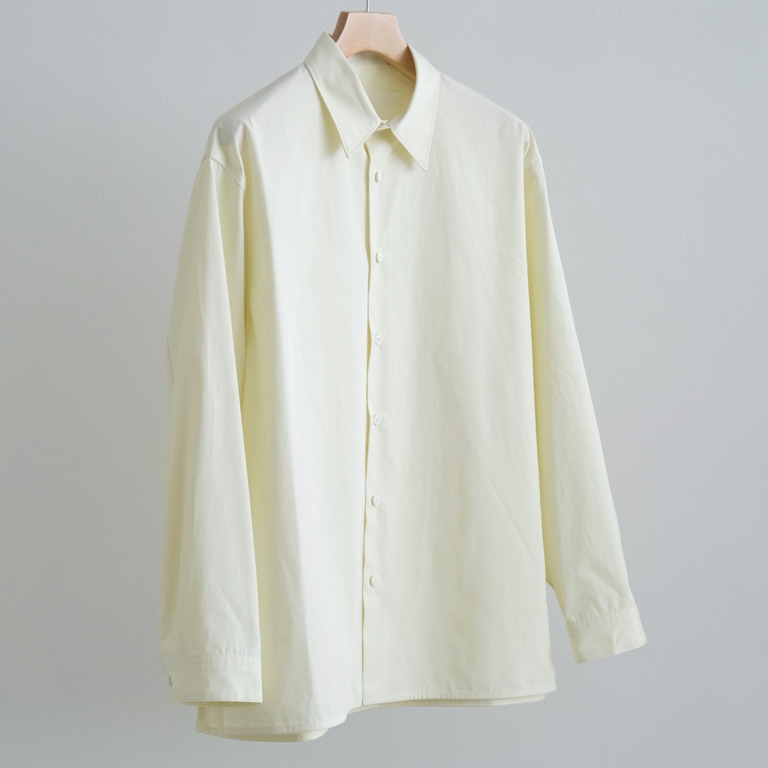 CLEAR HEAVY BROADCLOTH OVERSIZED SHIRT [ETHEREAL GREEN]