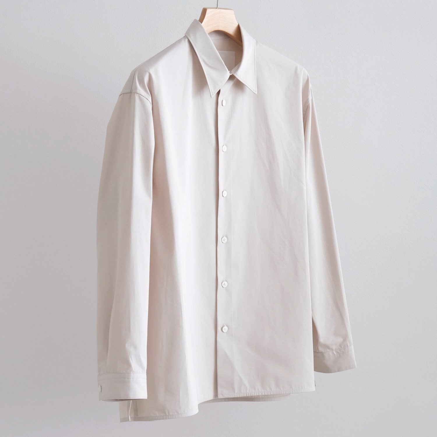 CLEAR HEAVY BROADCLOTH OVERSIZED SHIRT [CLOUD PINK]