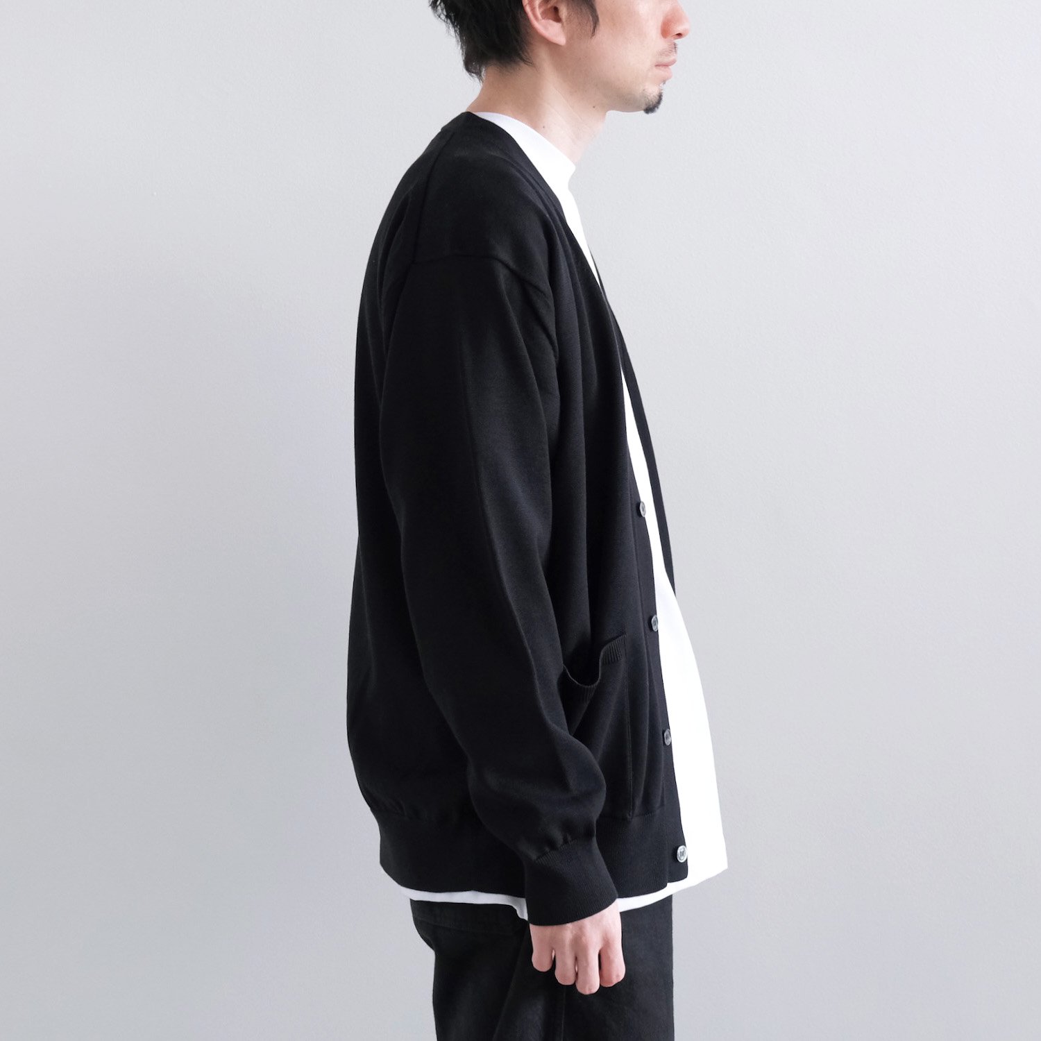 THE SEAISLAND COTTON CARDIGAN [BLACK] - WUNDER 大阪 セレクトショップ 大阪梅田中崎町 オンラインストア  正規取扱い 通販可能