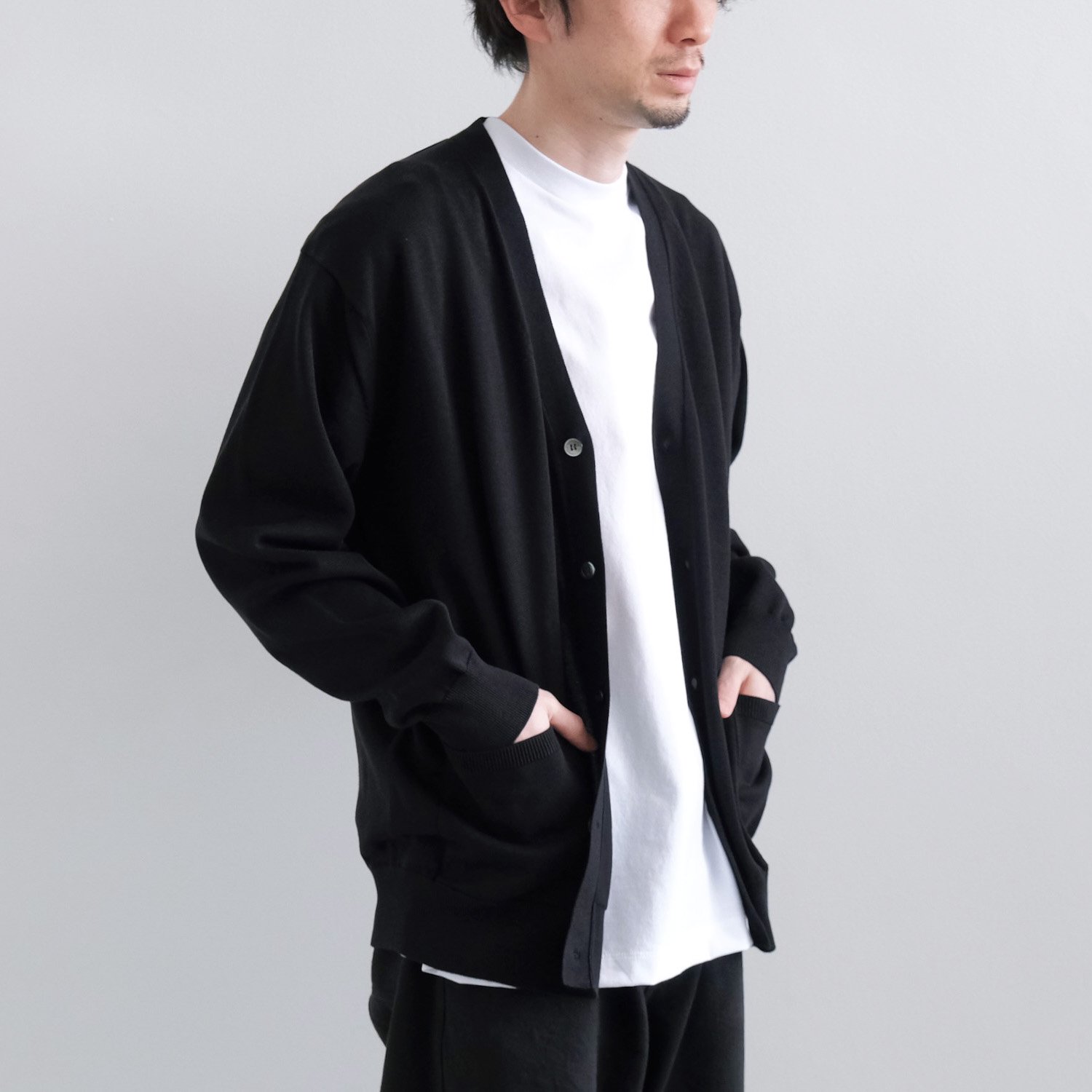 THE SEAISLAND COTTON CARDIGAN [BLACK] - WUNDER 大阪 セレクトショップ 大阪梅田中崎町 オンラインストア  正規取扱い 通販可能