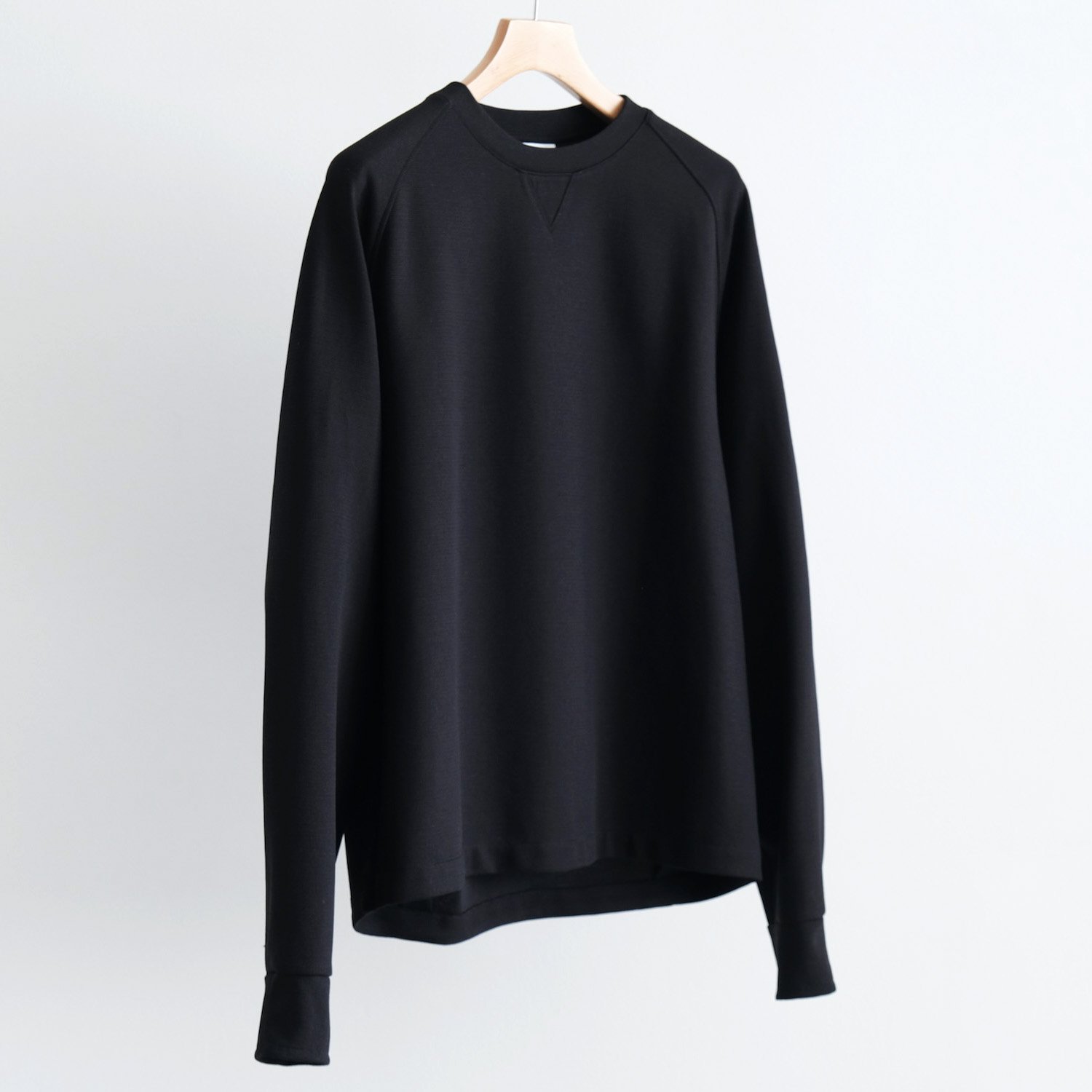 LONG SLEEVE RAGLAN SWEAT [BLACK] - WUNDER 大阪 セレクトショップ 