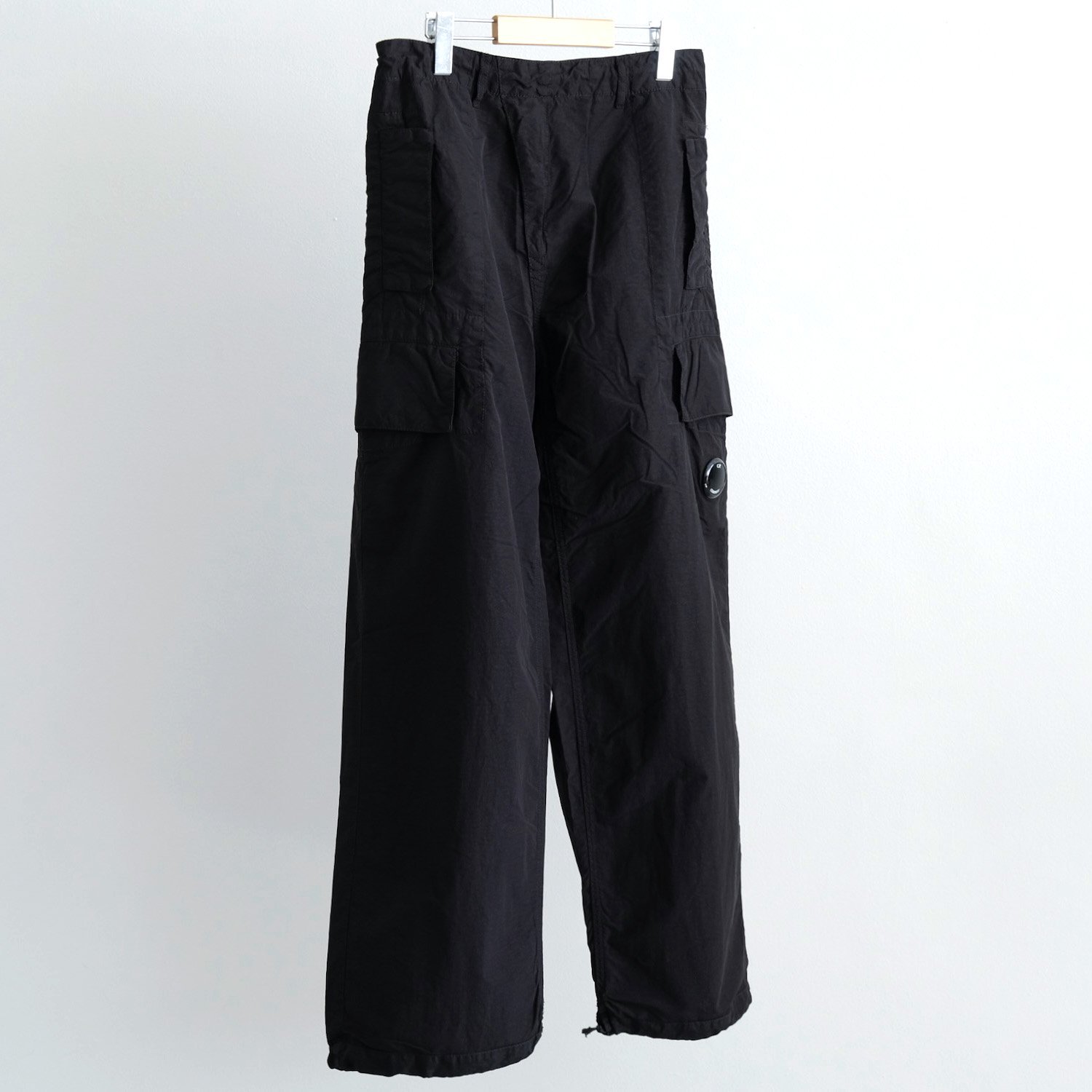 FLATT NYLON OVERSIZED CARGO PANTS [BLACK] - WUNDER 大阪 セレクト 