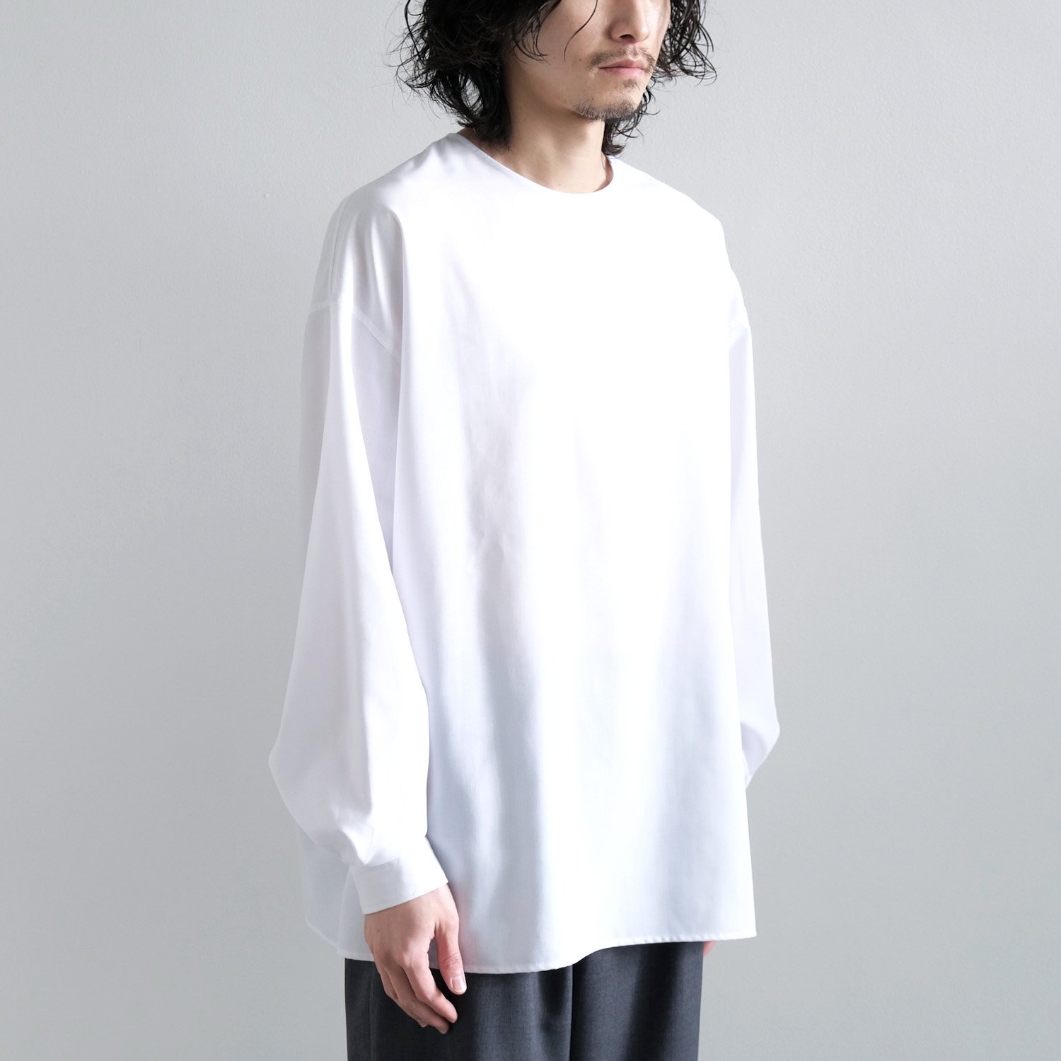 THE SIDE ZIP PULLOVER SHIRT [WHITE] - WUNDER 大阪 セレクトショップ 