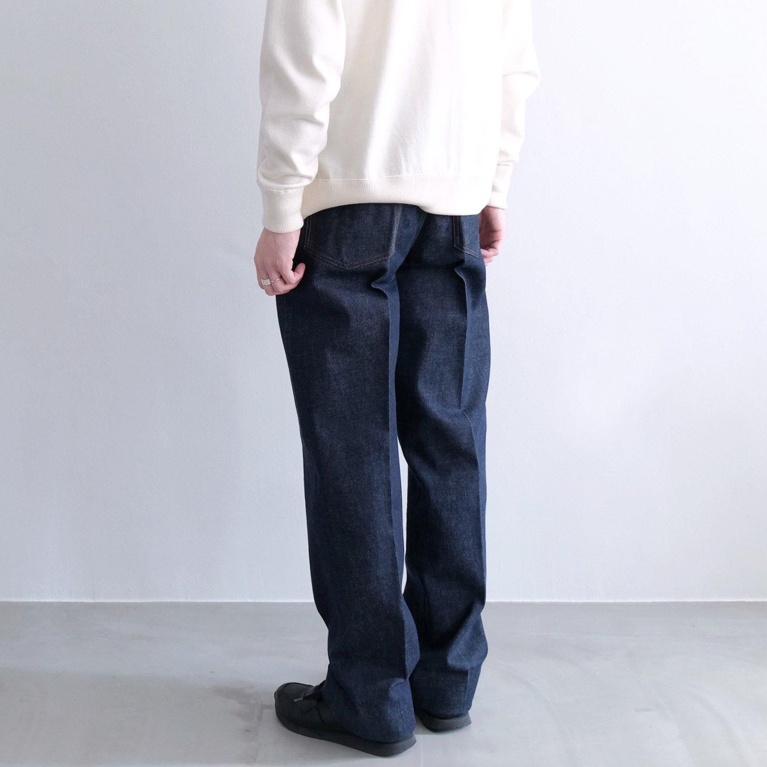 【メール便送料無料対応可】 - BLUE] [INDIGO TROUSERS JEAN THE WUNDER セレクト 大阪 パンツ