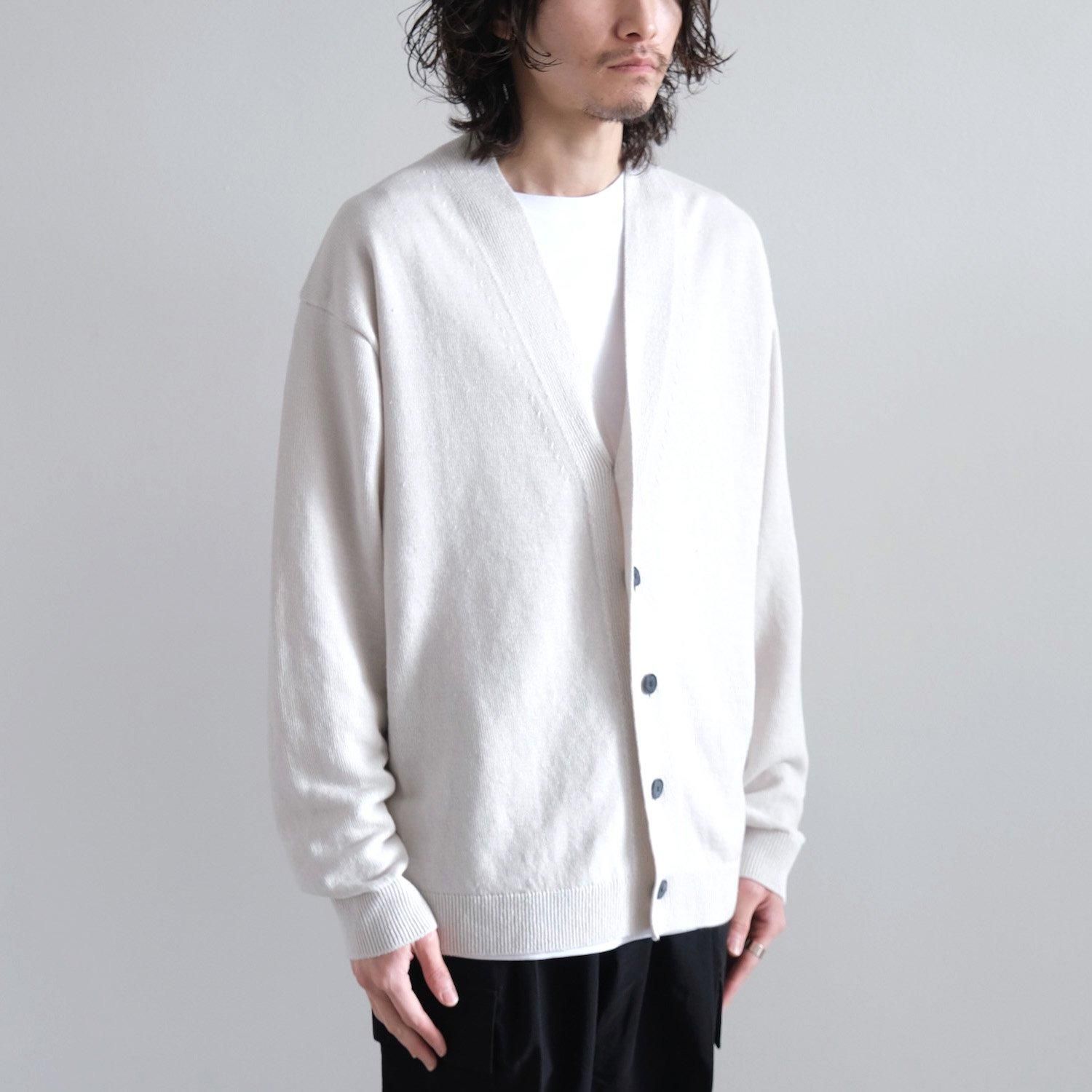 HEMP KNIT OVERSIZED CARDIGAN [GRAY] - WUNDER 大阪 セレクト