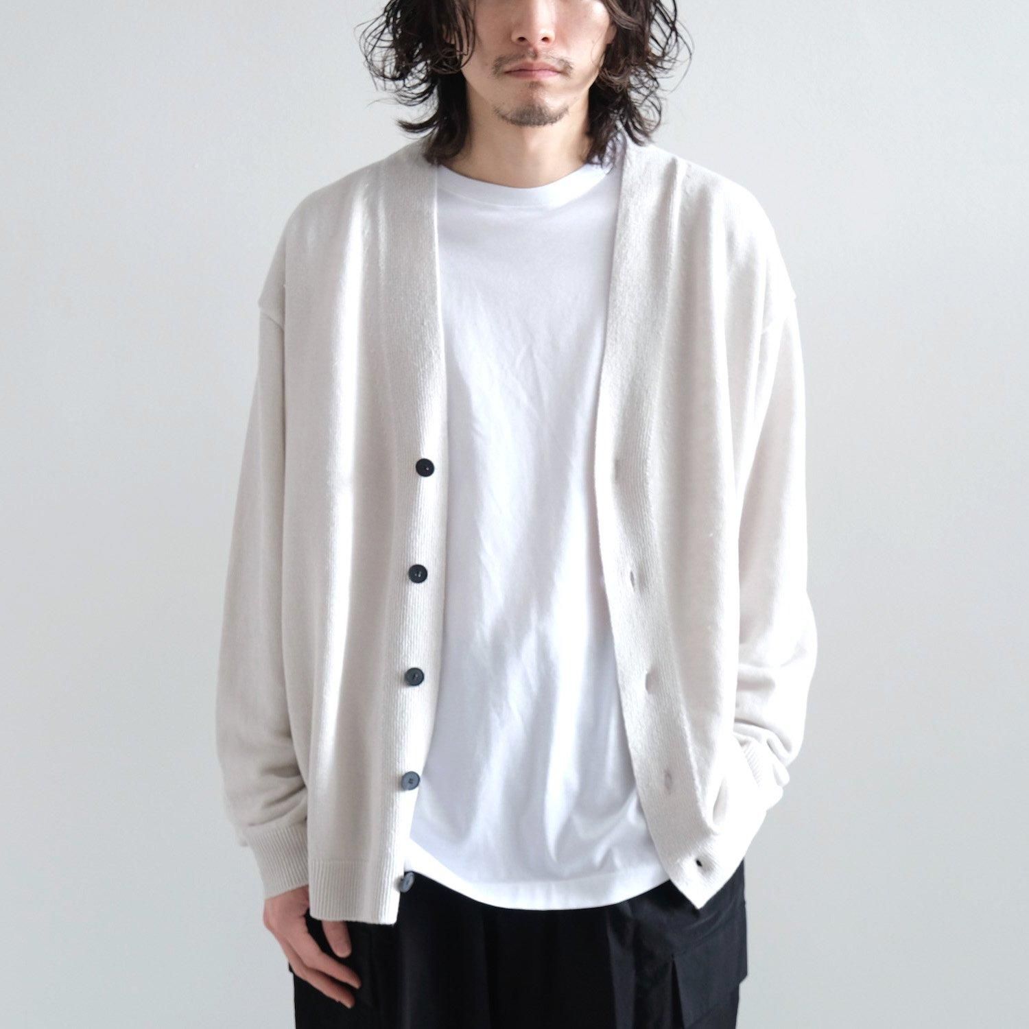 HEMP KNIT OVERSIZED CARDIGAN [GRAY]