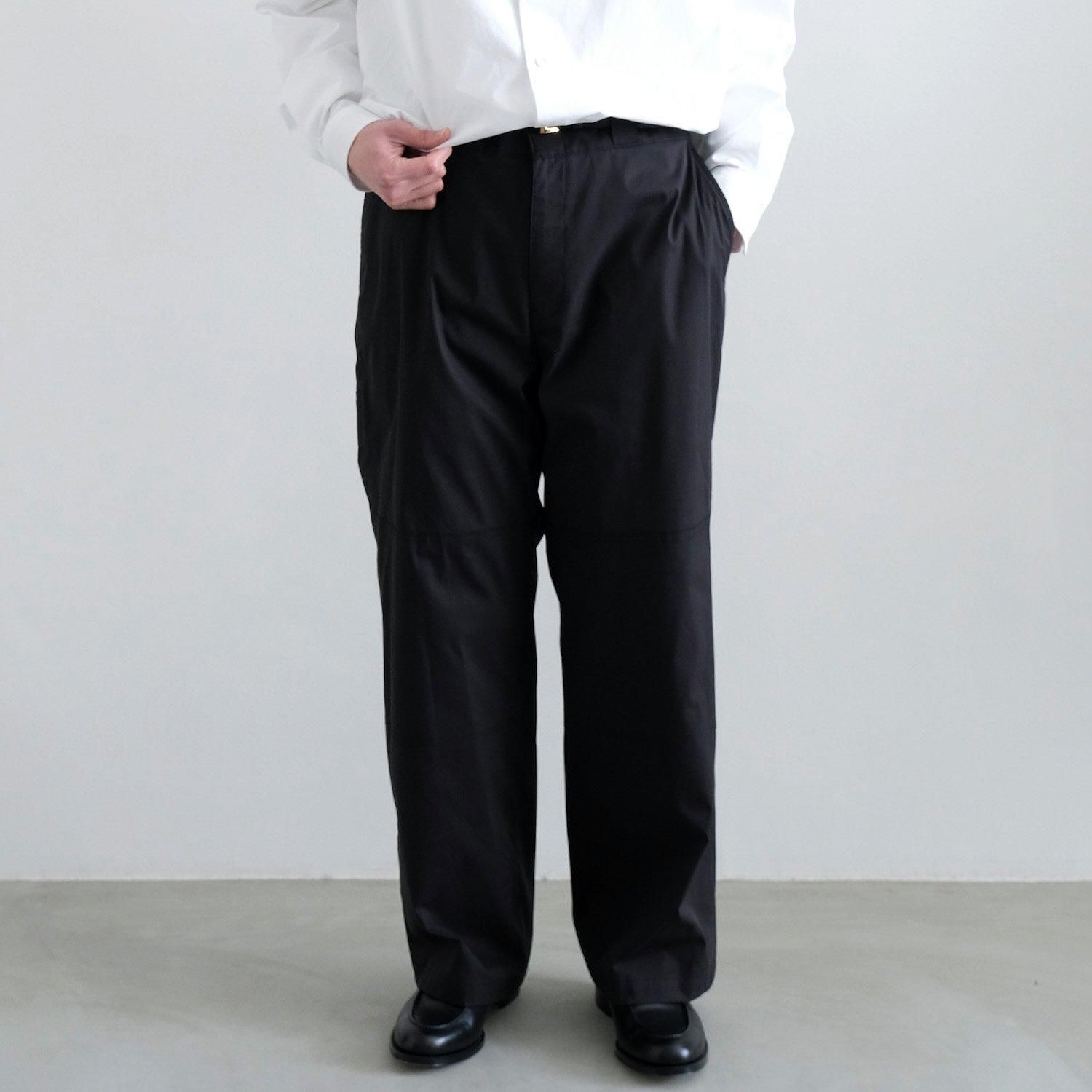 COTTON TROUSERS [BLACK]