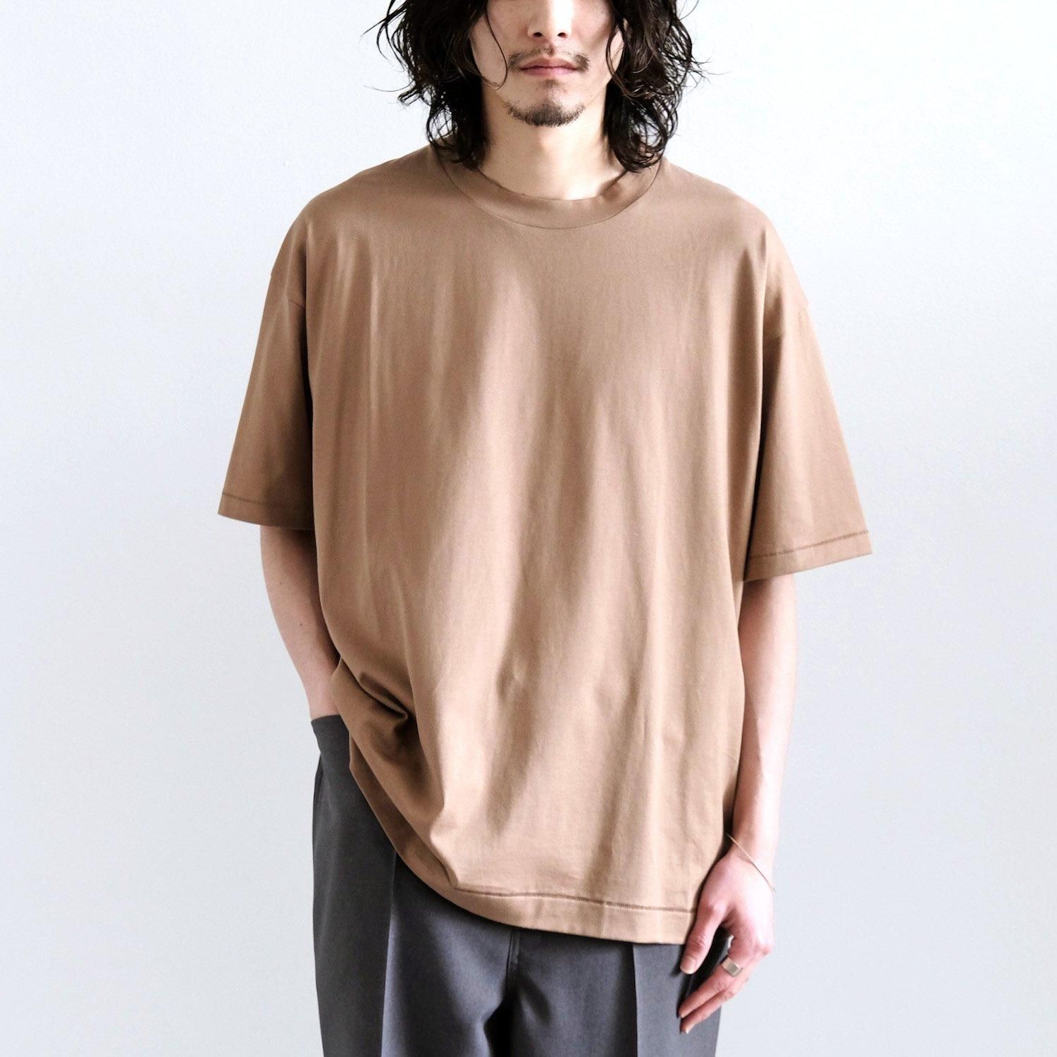 SUVIN 60/2 OVERSIZED T-SHIRT [CAMEL] - WUNDER 大阪 セレクト