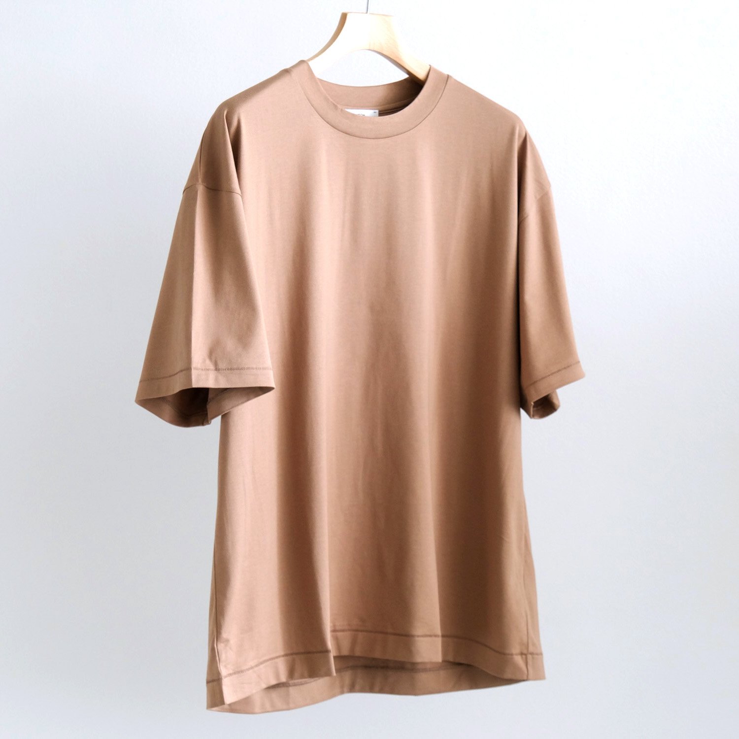 SUVIN 60/2 OVERSIZED T-SHIRT [CAMEL]