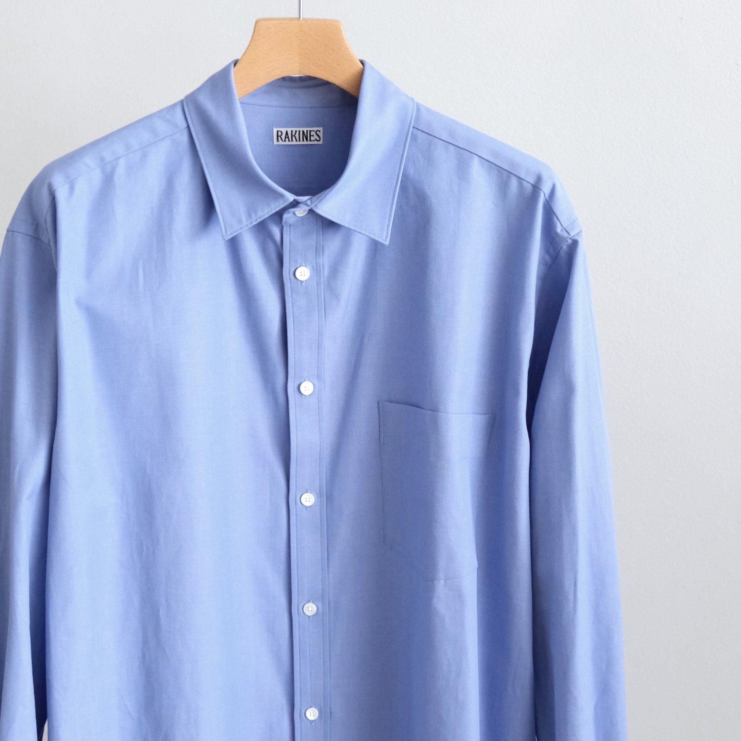 SIMPSON'S POPLIN R SHIRT [WEDGEWOOD BLUE] - WUNDER 大阪