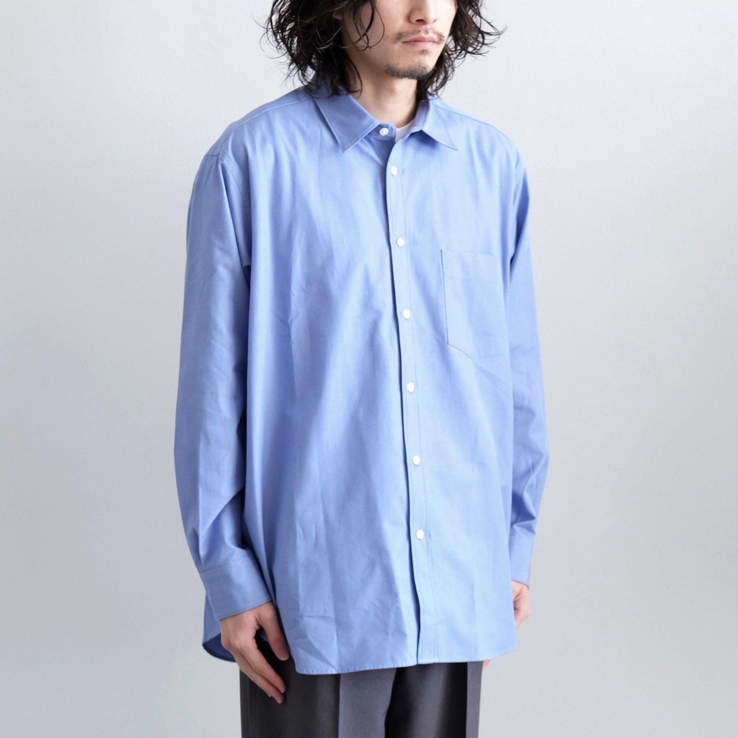SIMPSON'S POPLIN R SHIRT [WEDGEWOOD BLUE] - WUNDER 大阪