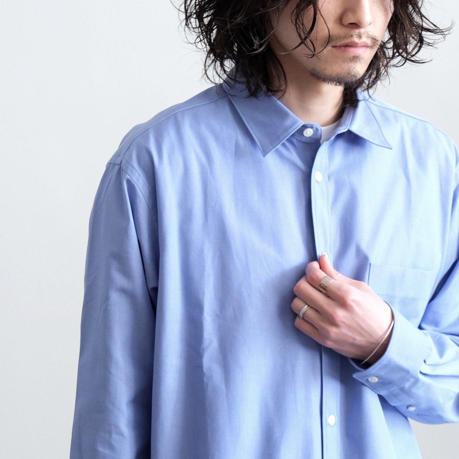 トップス RAKINES 24SS SIMPSON'S POPLIN R SHIRT SIMPSON'S POPLIN R SHIRT [WEDGEWOOD BLUE] - WUNDER 大阪