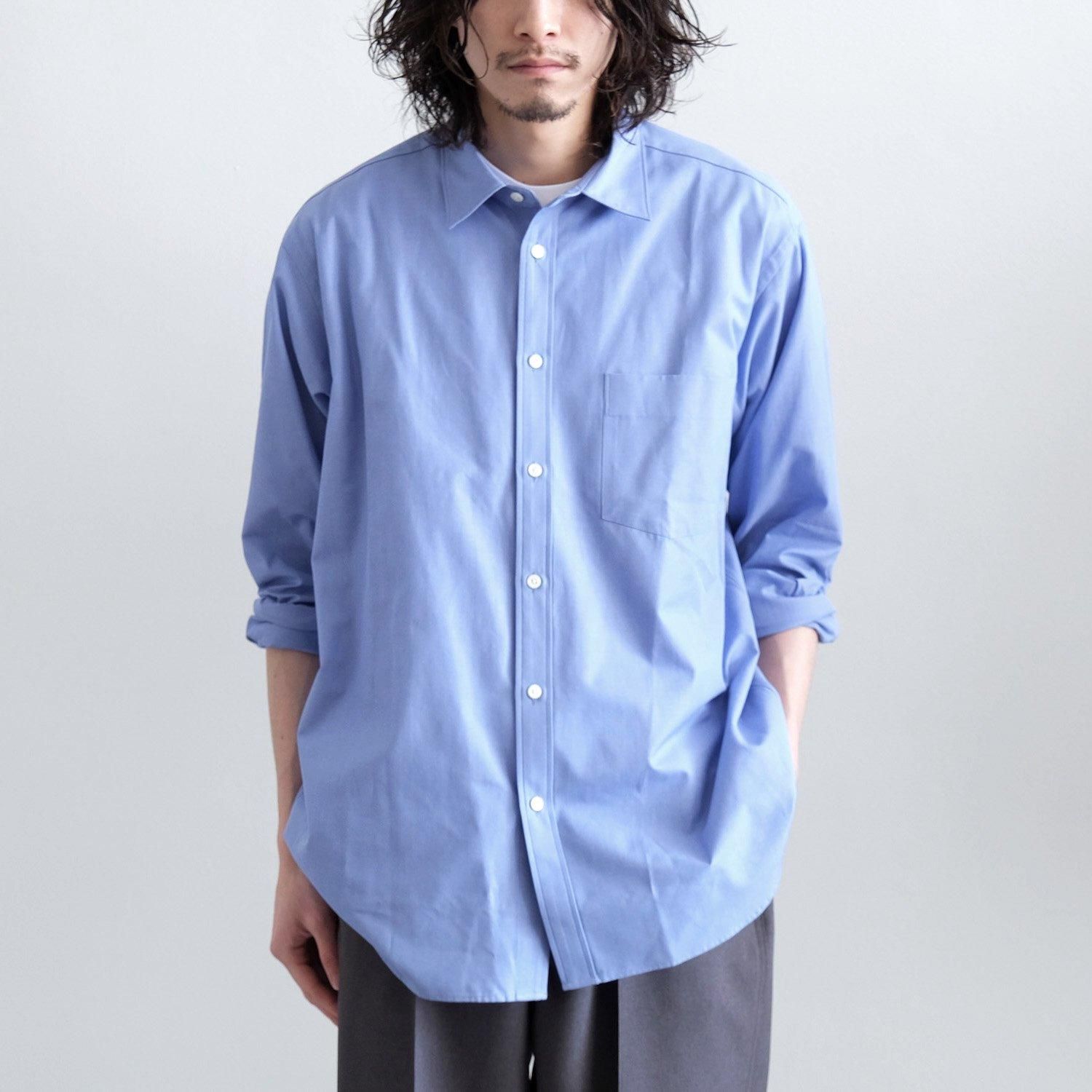 SIMPSON'S POPLIN R SHIRT [WEDGEWOOD BLUE]