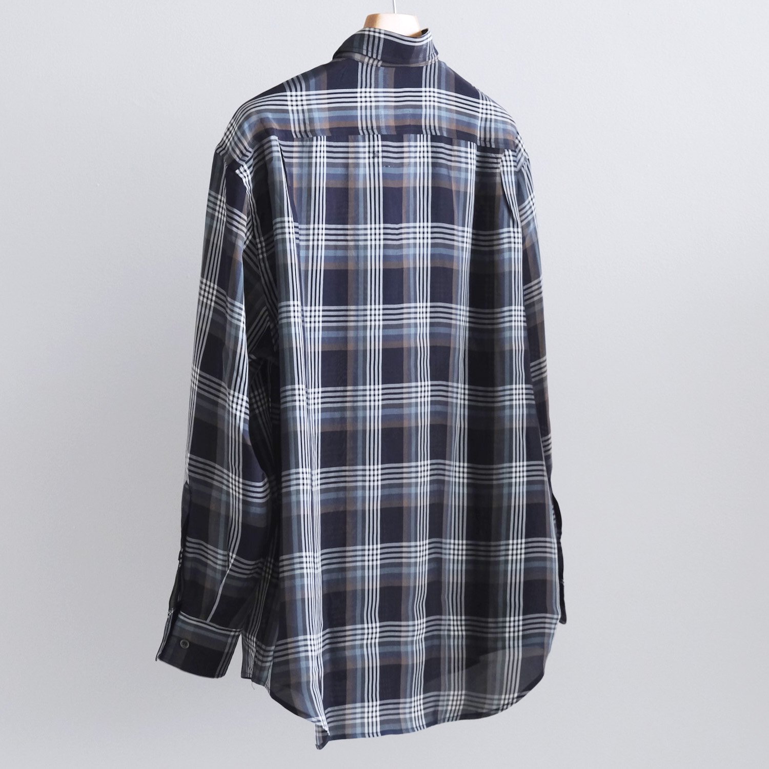 HIDDEN BD LONG SLEEVE SHIRTS [NAVY CHECK] - WUNDER 大阪 セレクト ...