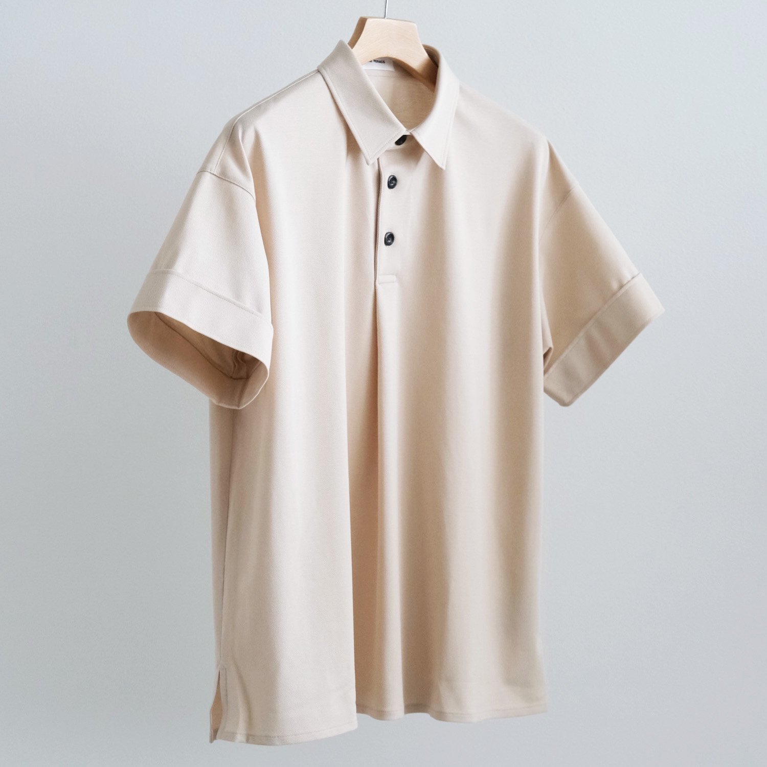 FRONT TUCK SHORT SLEEVE POLO [ECRUGE]