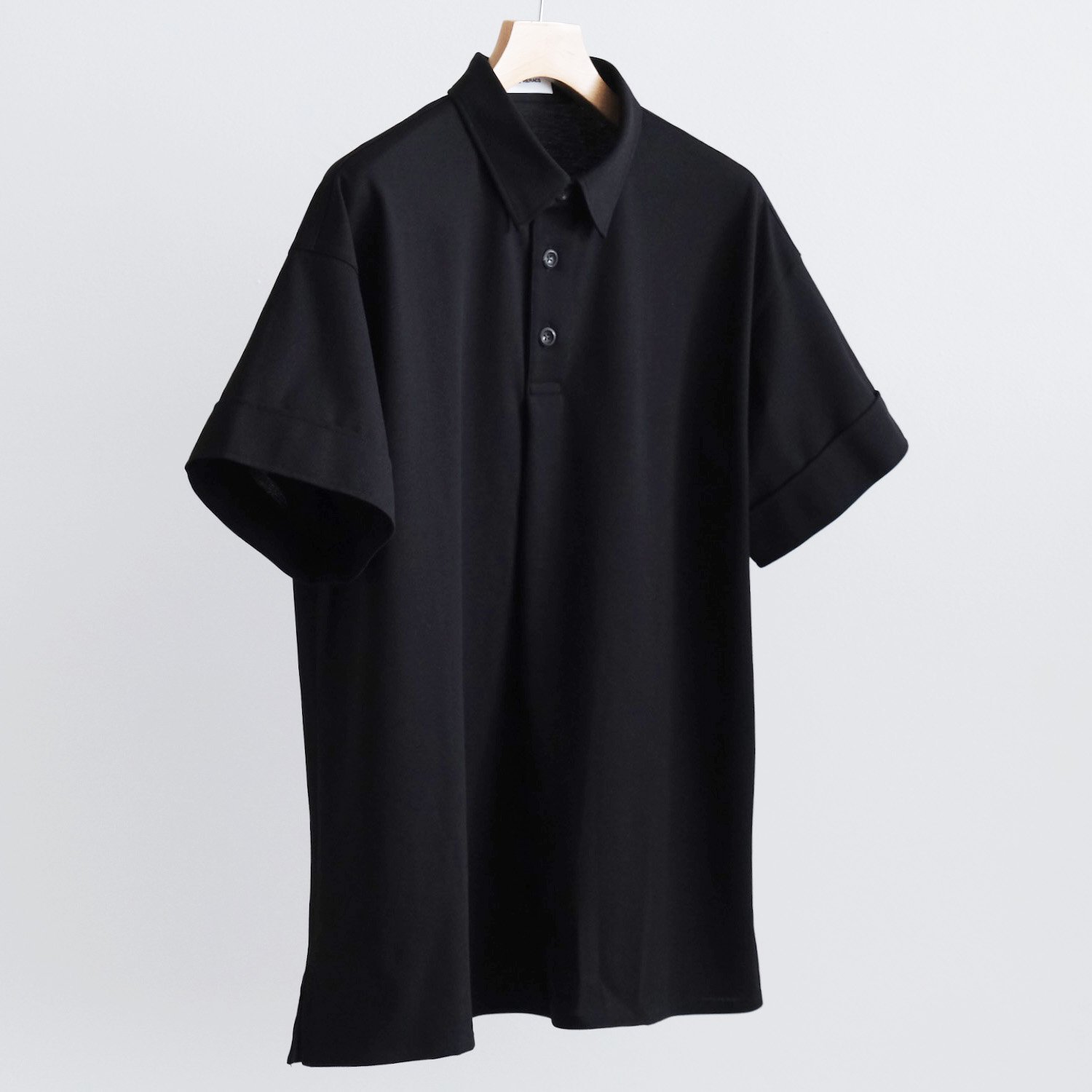 FRONT TUCK SHORT SLEEVE POLO [BLACK] - WUNDER 大阪 セレクト 