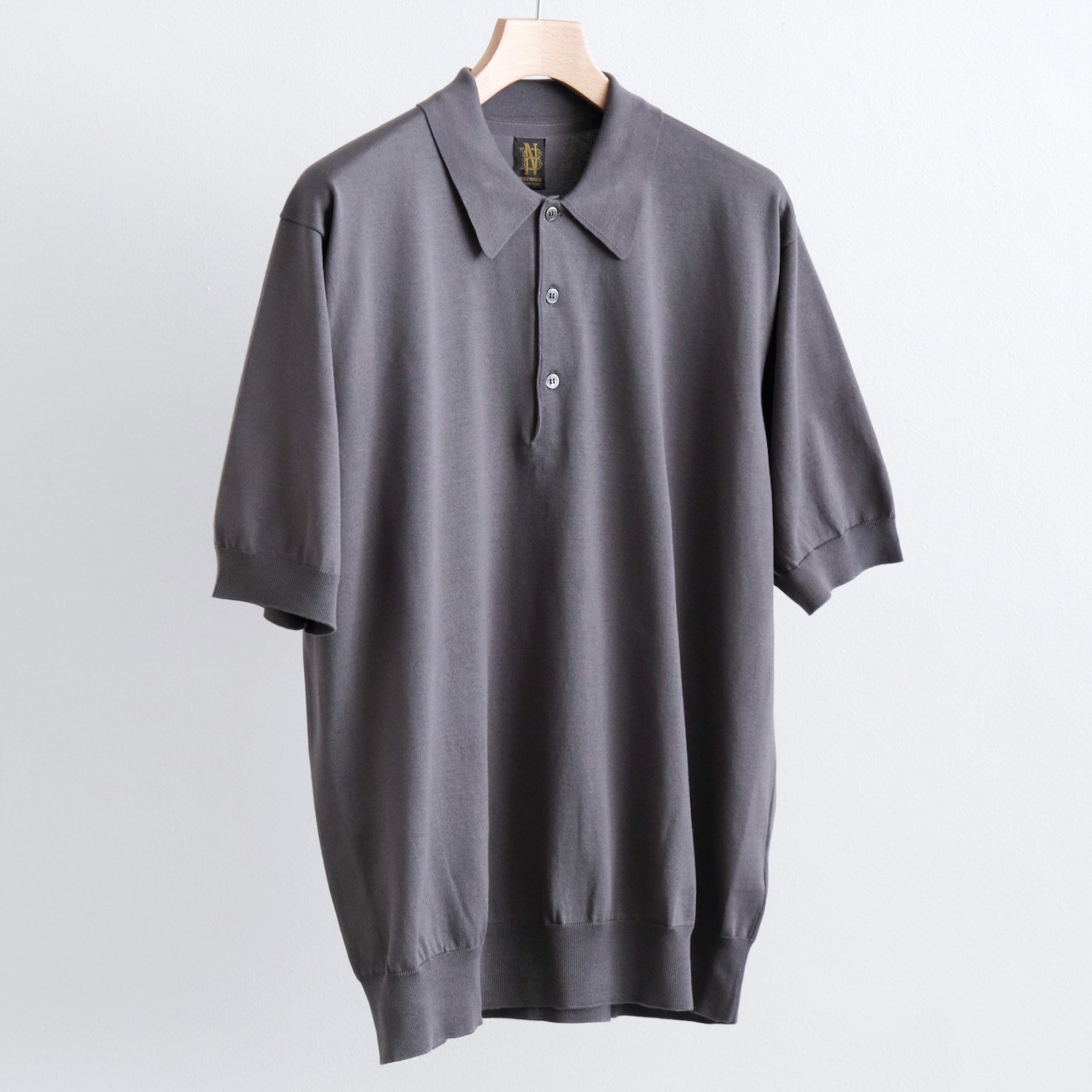 THE SEAISLAND COTTON HIGH GAUGE POLO S/S [GRAY] - WUNDER 大阪 セレクトショップ  大阪梅田中崎町 オンラインストア 正規取扱い 通販可能