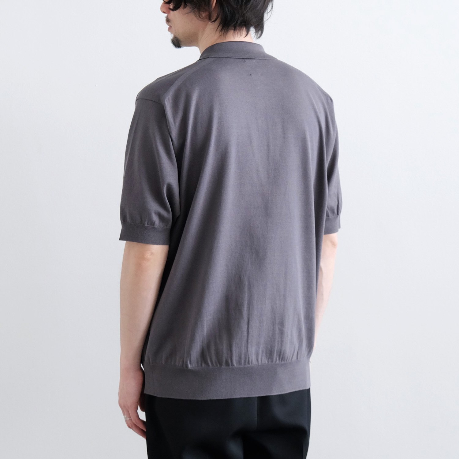 THE SEAISLAND COTTON HIGH GAUGE POLO S/S [GRAY] - WUNDER 大阪 セレクトショップ  大阪梅田中崎町 オンラインストア 正規取扱い 通販可能