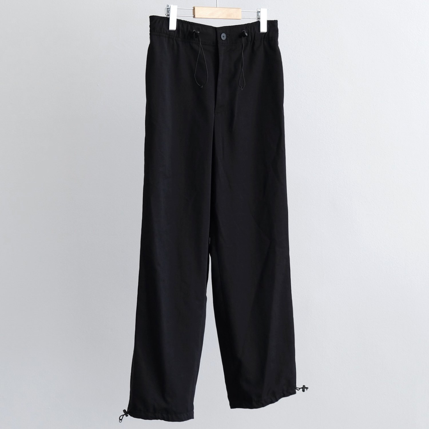 HEAVY TWIST NYLON UTILITY PANTS [BLACK]