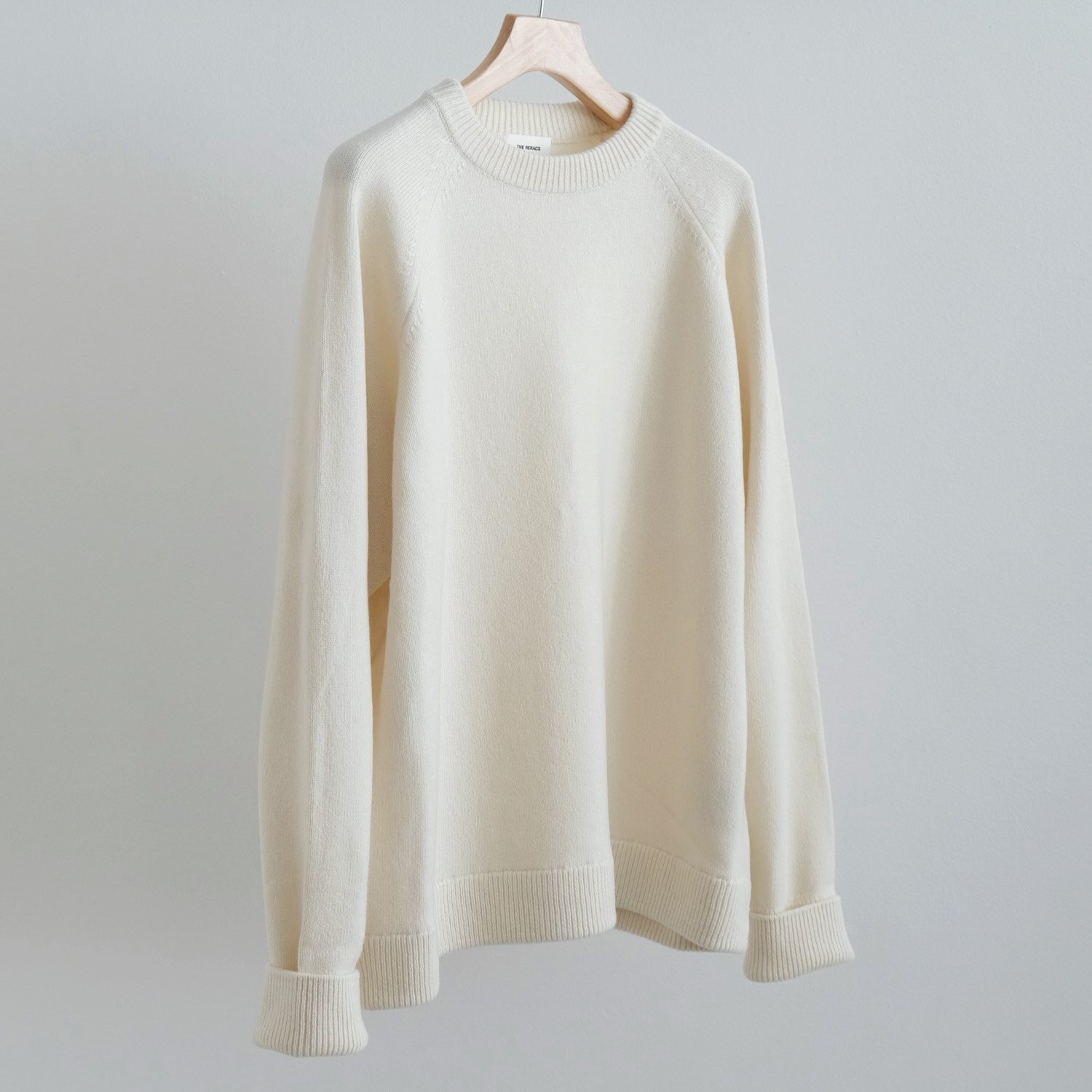 RAGLAN CREW NECK PULLOVER KNIT [ECRU]