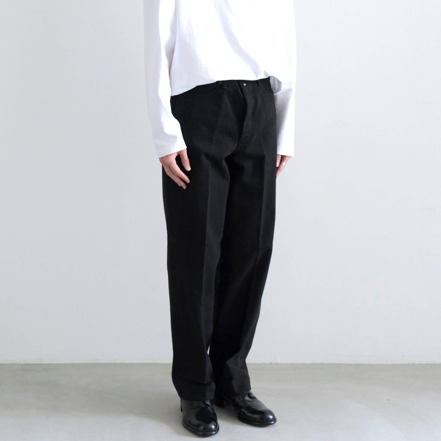 THE JEAN TROUSERS [OVERDYE BLACK] - WUNDER 大阪 セレクト