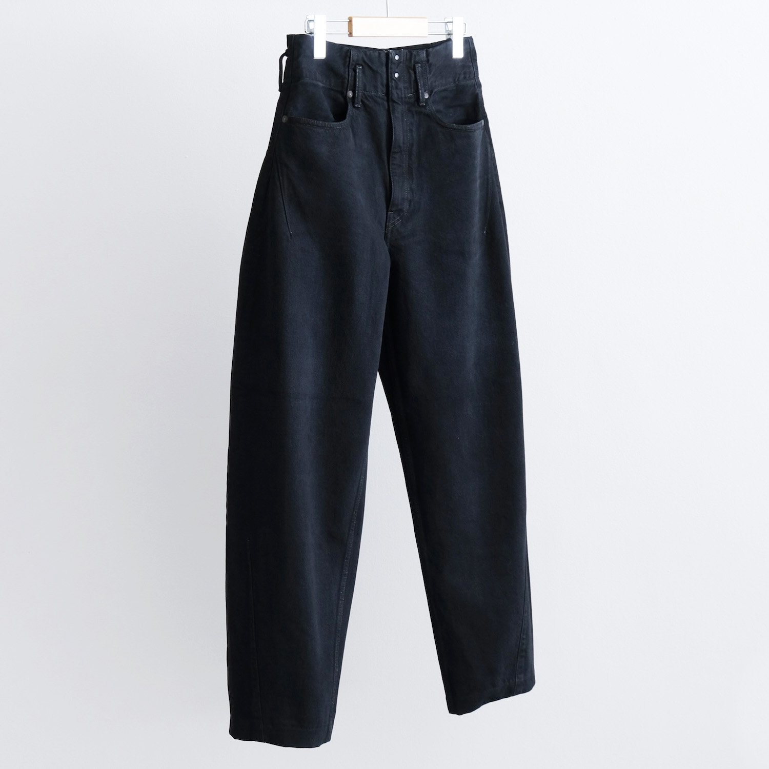 TAPERED JEAN TROUSERS [OVERDYE BLACK]