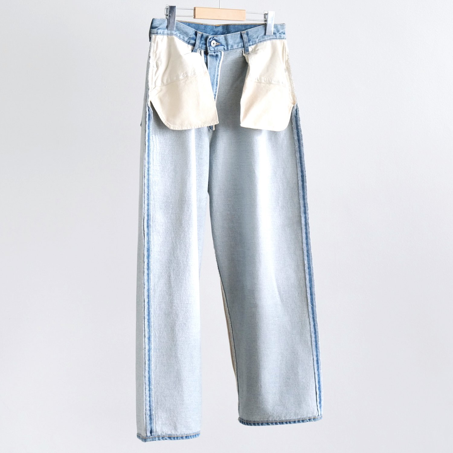 LOOSE FIT INSIDE OUT DENIM [BLUE USED]