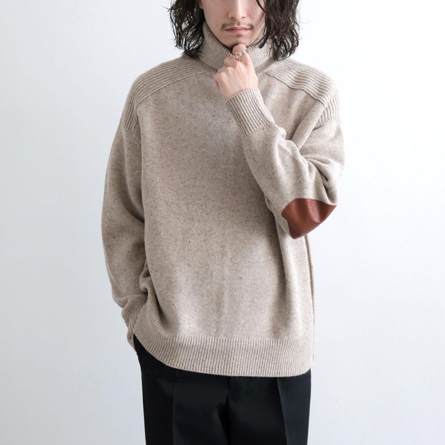 RIB SWEATER [MIX BEIGE] - WUNDER 大阪 セレクトショップ 大阪