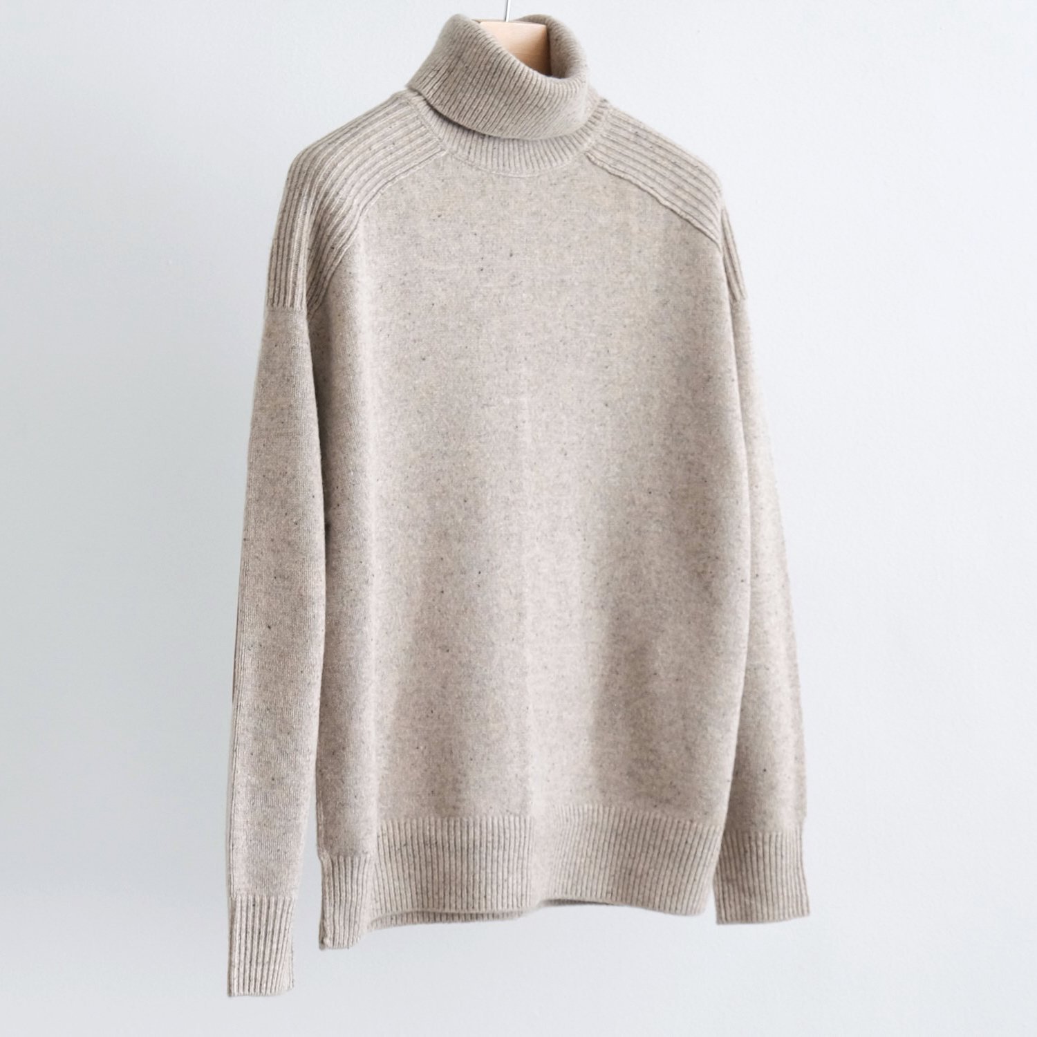 RIB SWEATER [MIX BEIGE]