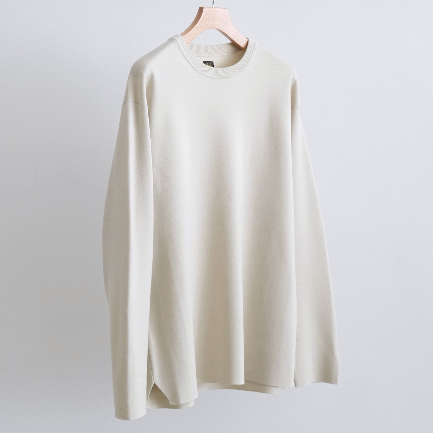 32G SMOOTH WOOL CREW NECK [IVORY]