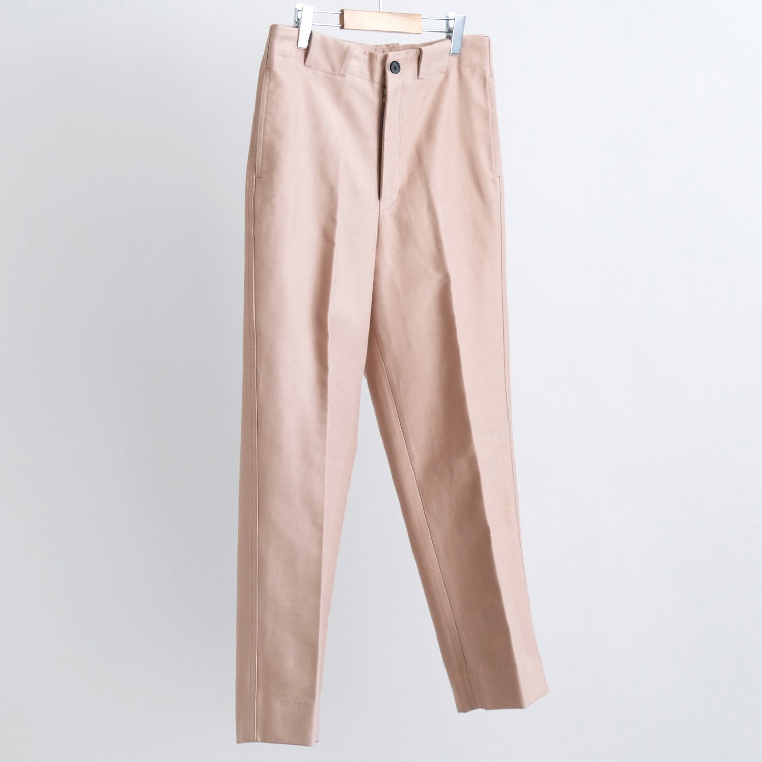 HIGH COUNT MOLESKIN SIGNATURE BAGGY TROUSERS [ALMONDINE]