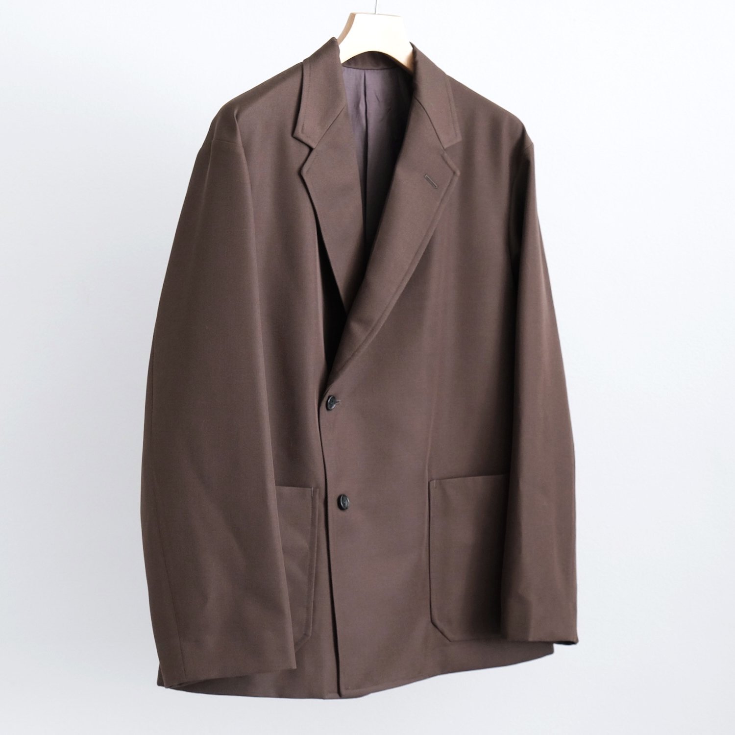 WOOL EASY JACKET [BROWN]