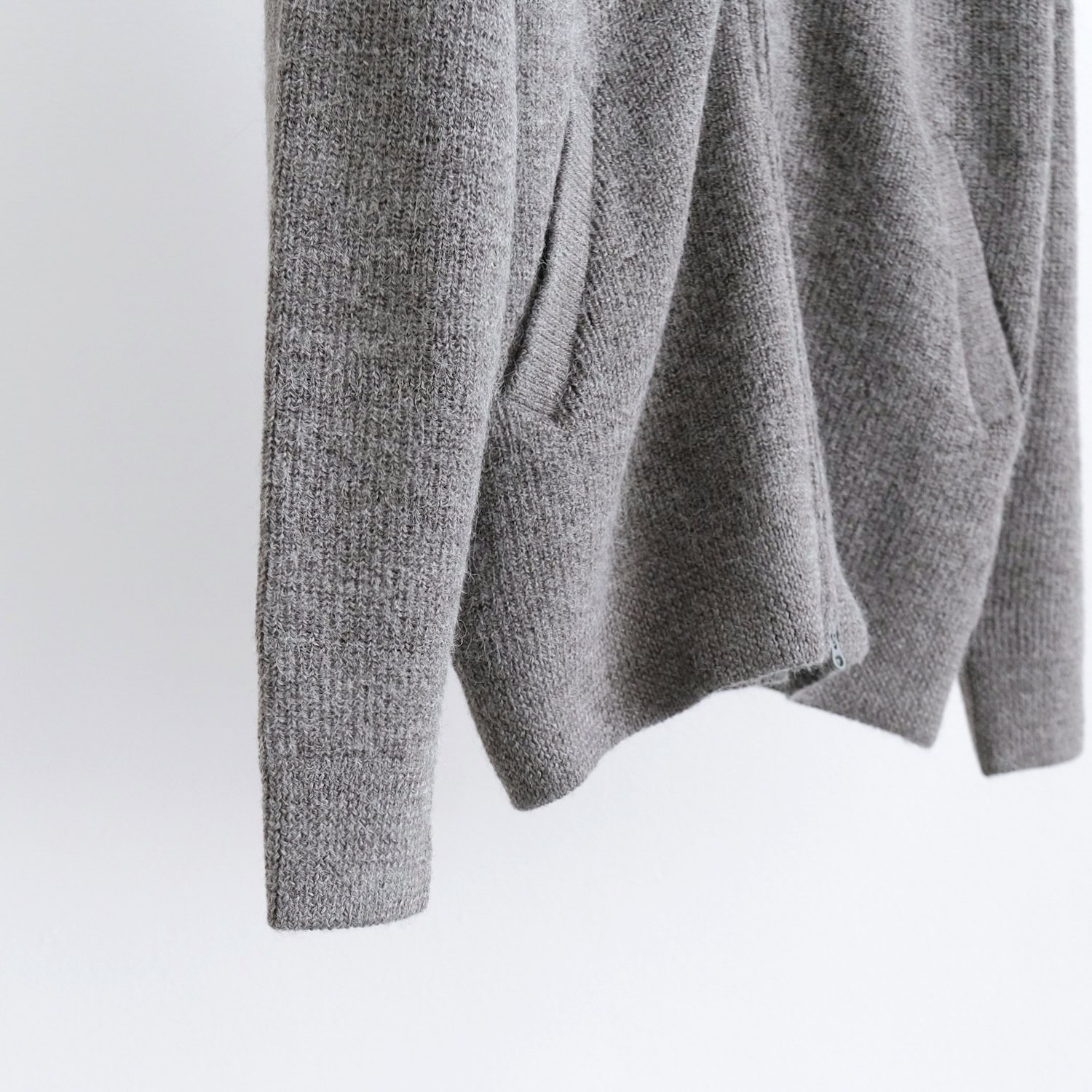 HIGHLAND WOOL ALPACA DRIVERS KNIT [GRAY] - WUNDER 大阪 セレクトショップ 大阪梅田中崎町  オンラインストア 正規取扱い 通販可能