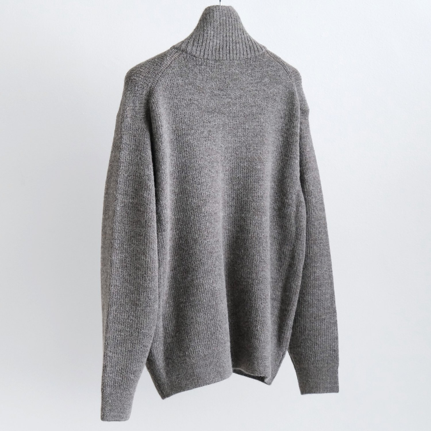 HIGHLAND WOOL ALPACA DRIVERS KNIT [GRAY] - WUNDER 大阪 セレクトショップ 大阪梅田中崎町  オンラインストア 正規取扱い 通販可能