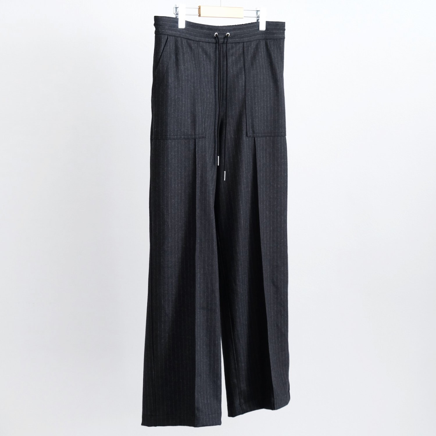 WOOLY STRIPE JQ THE TRACK PANTS [BLACK STRIPE]