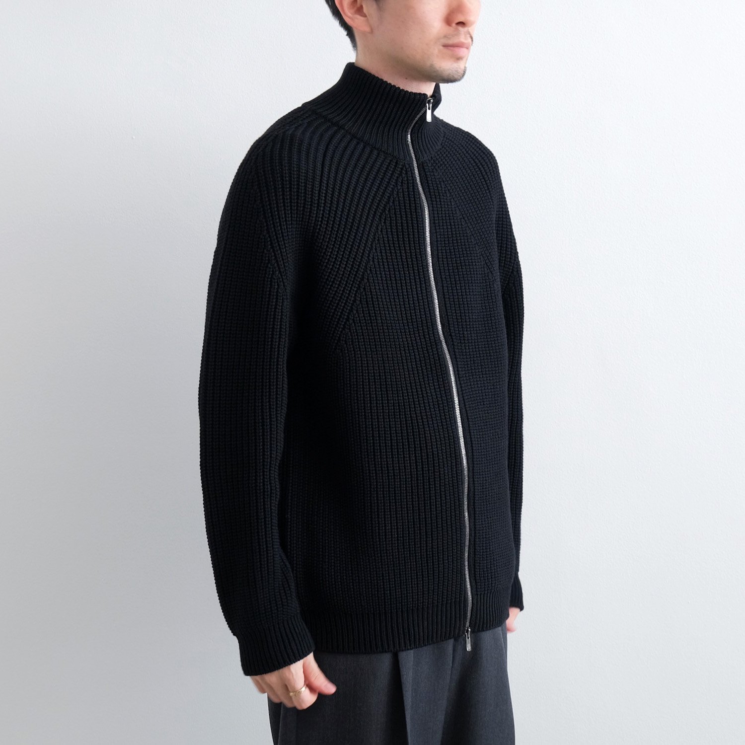 SIGNATURE DRIVERS KNIT [BLACK] - WUNDER 大阪 セレクトショップ 大阪梅田中崎町 オンラインストア 正規取扱い  通販可能